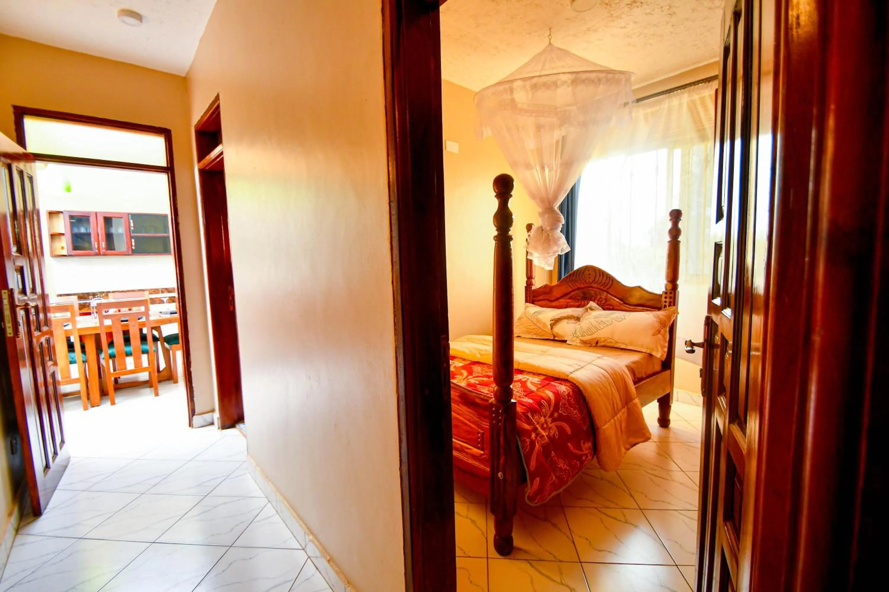 Bed in Peace of Mind Suites