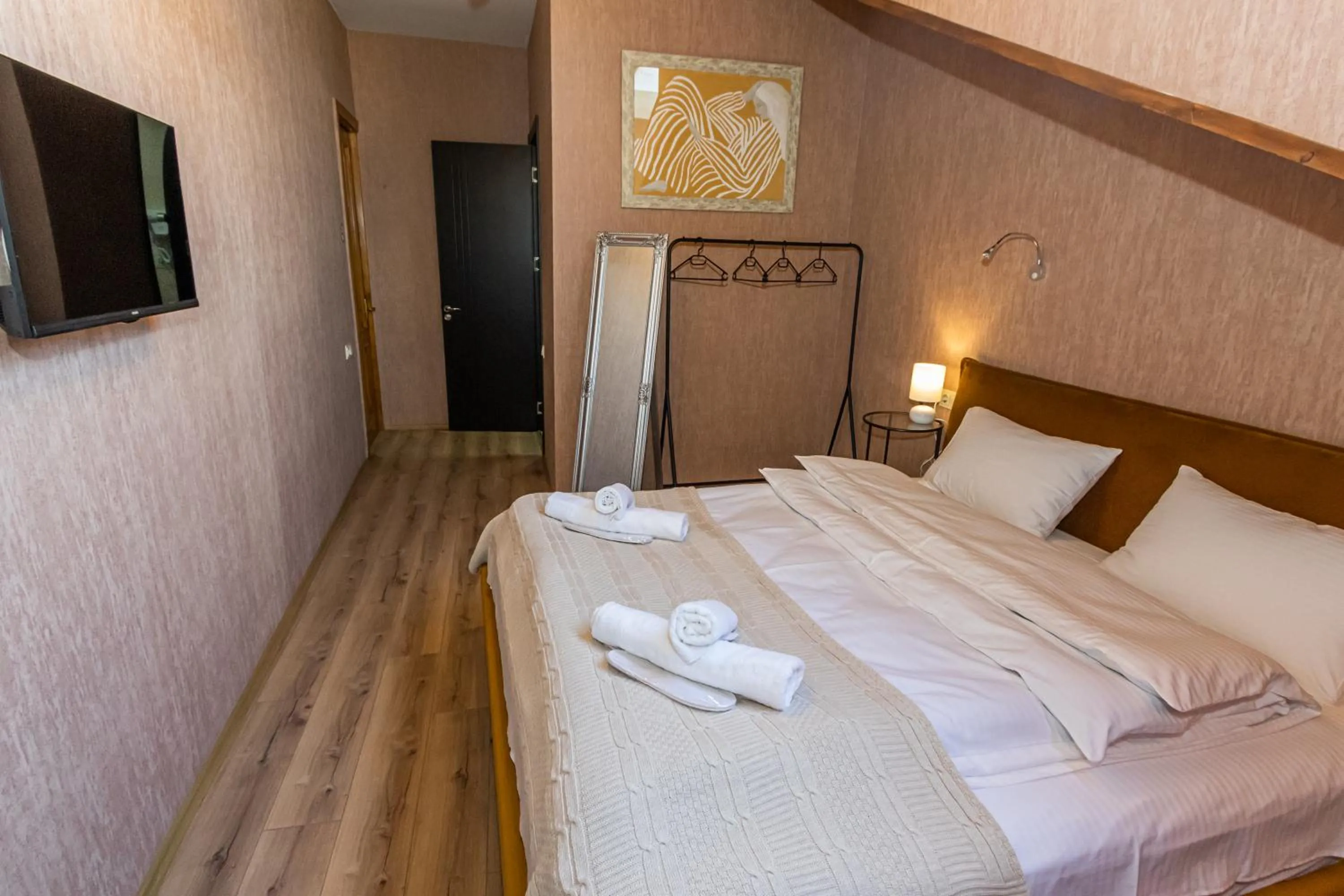 Bed in Hotel Old Tbilisi 5 rooms