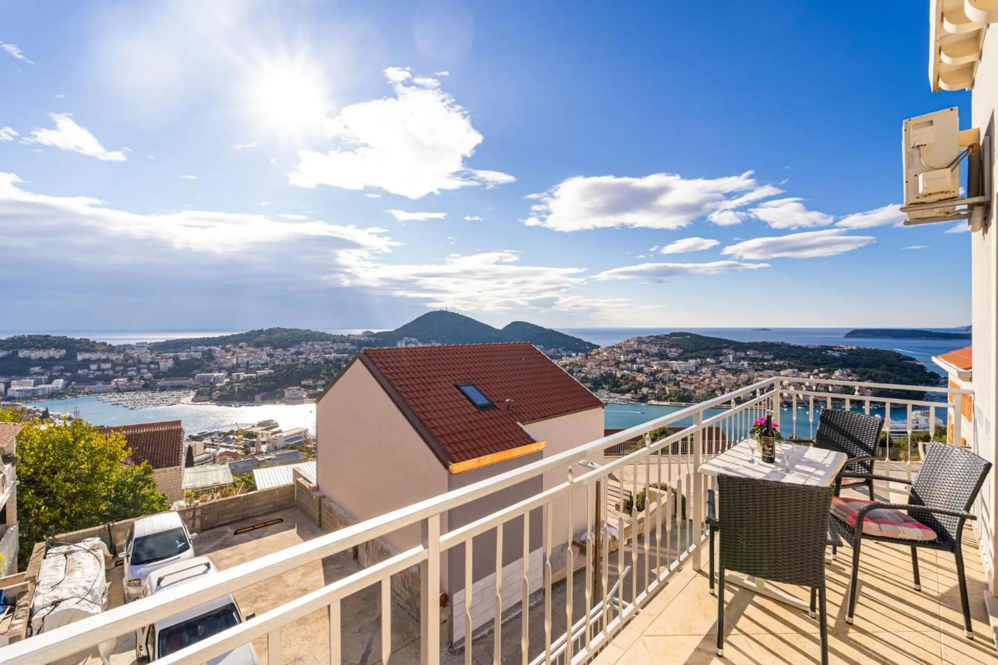 Balcony/Terrace in Sea View Apartment Nuncijata