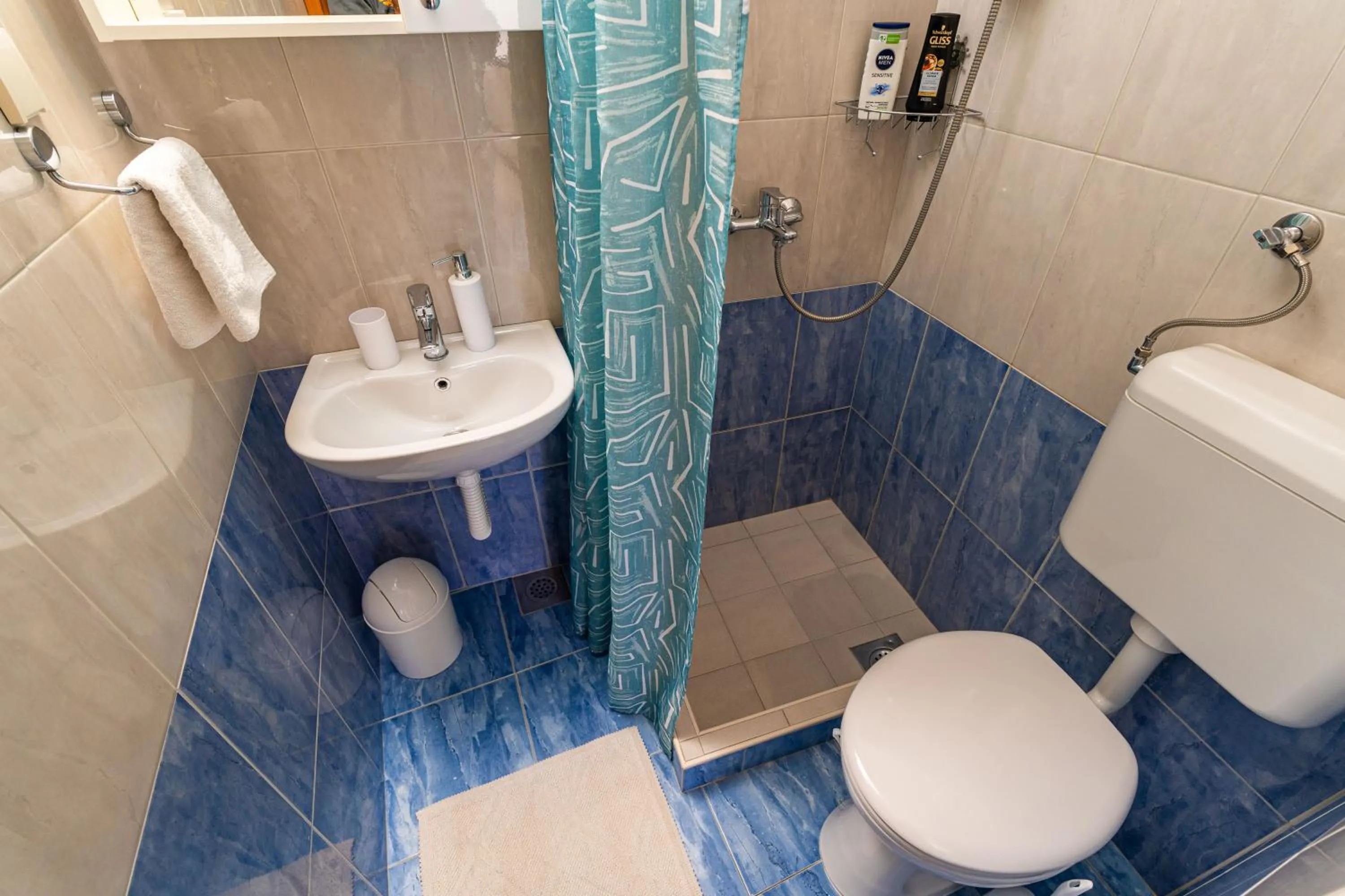 Shower in Sea View Apartment Nuncijata