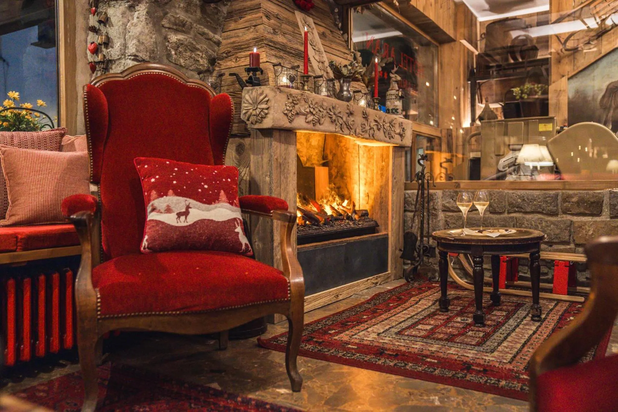 Living room in Hotel Aran La Abuela