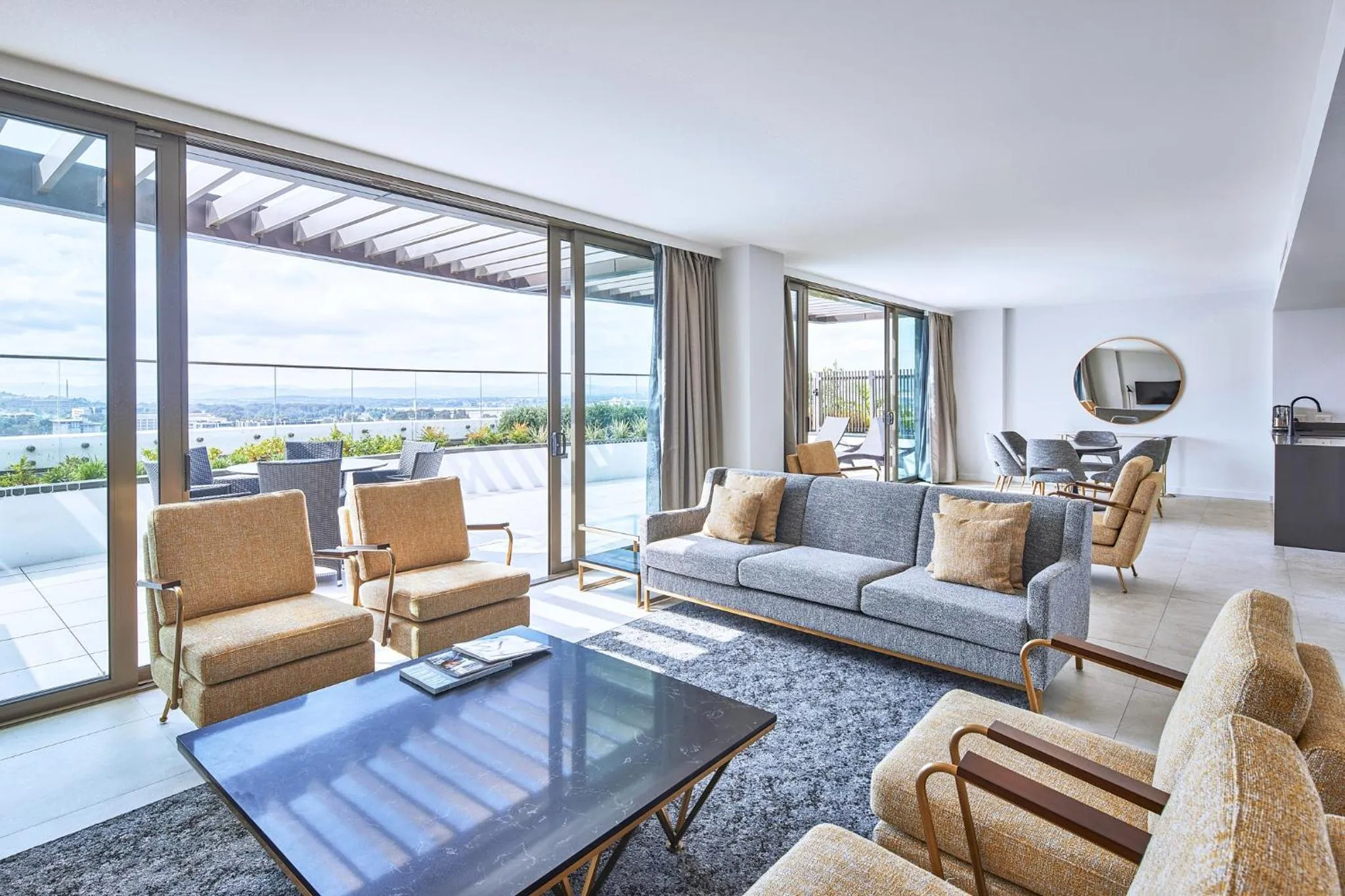 Living room in Meriton Suites Canberra