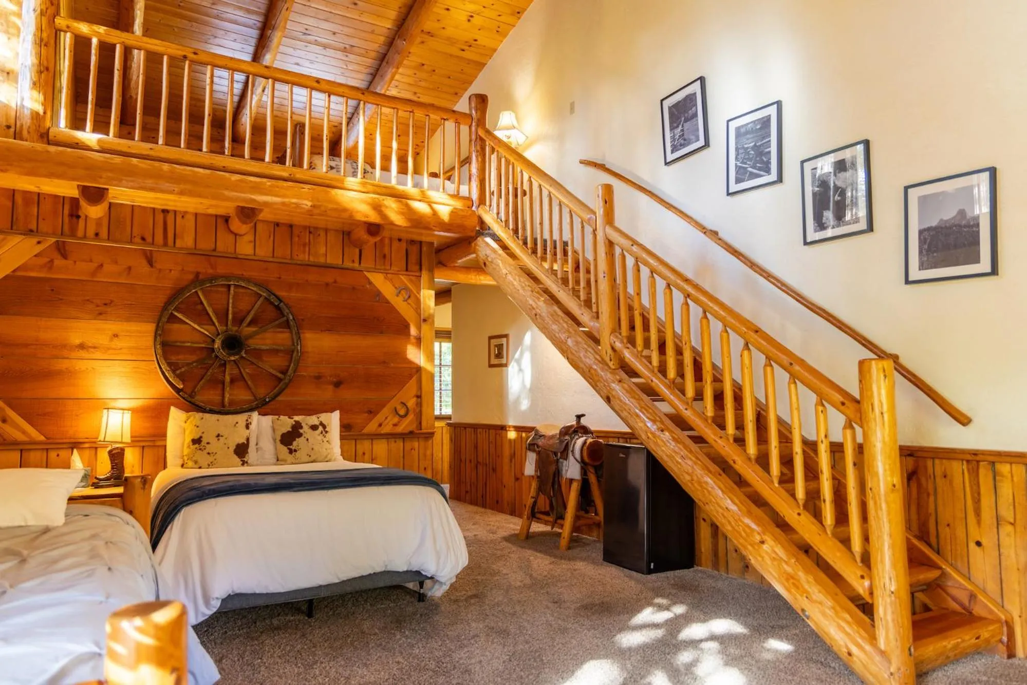 Bed in The Lindsay Lodge