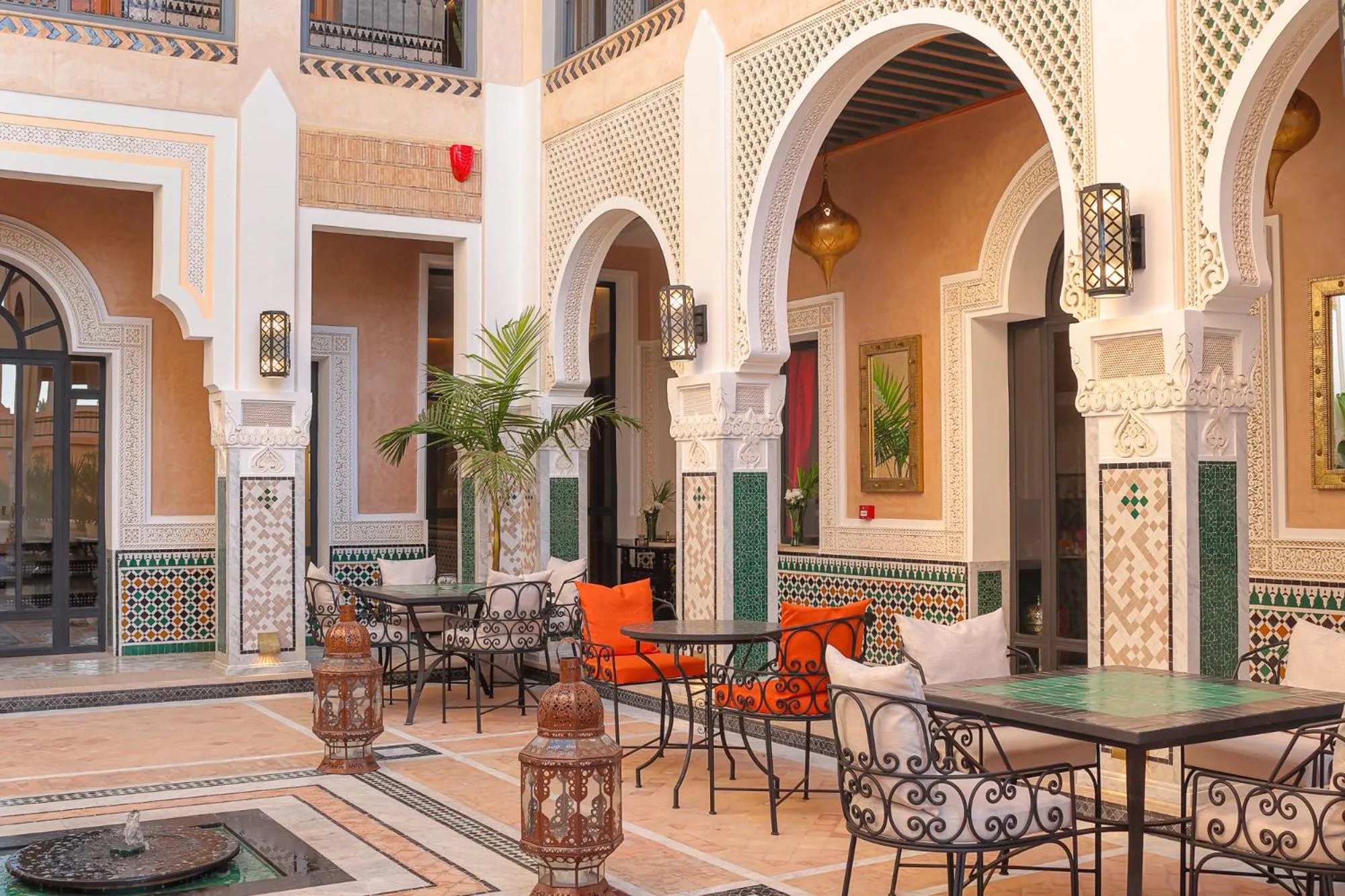 Seating area in Dar Lys Luxury Riad & Spa
