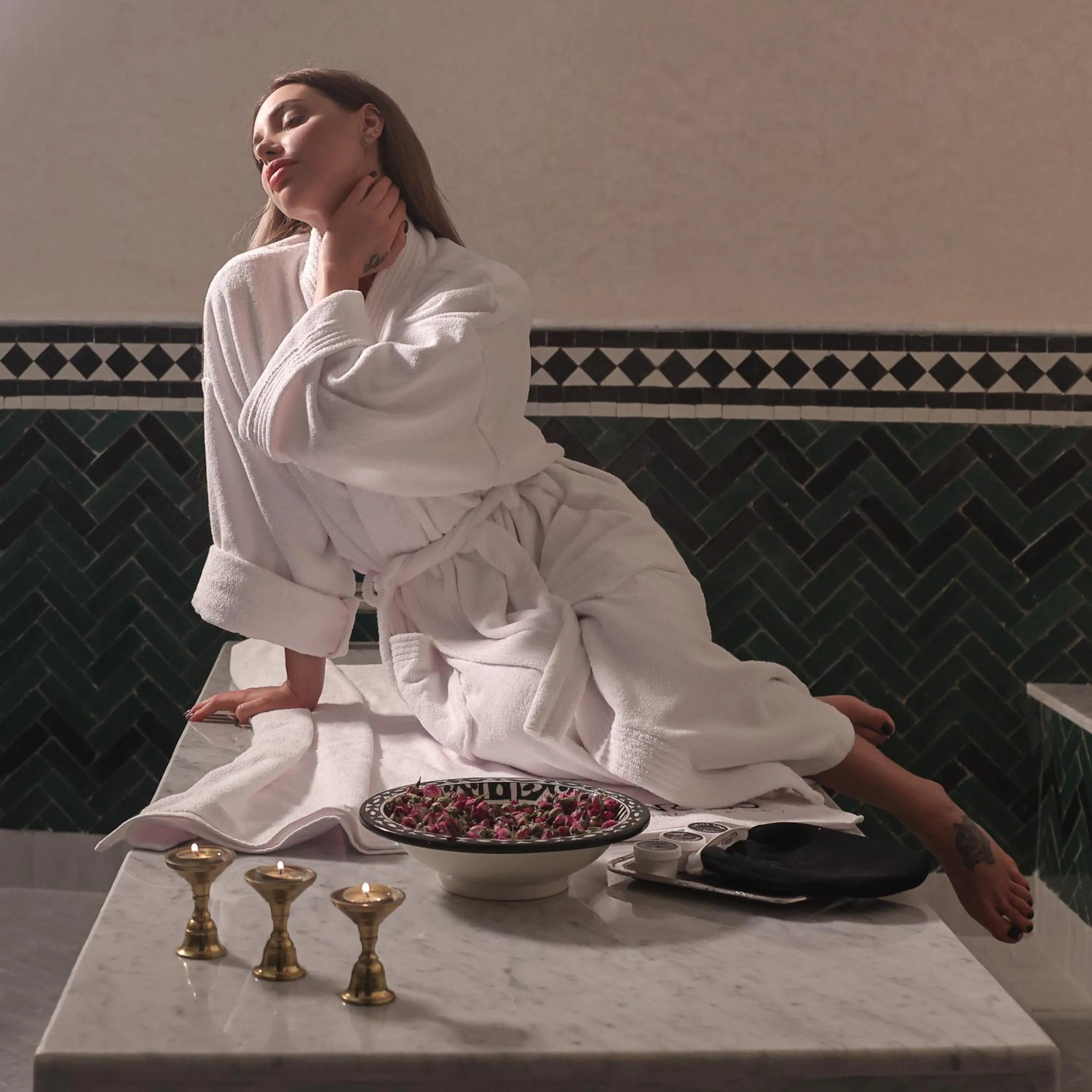 Steam room in Dar Lys Luxury Riad & Spa