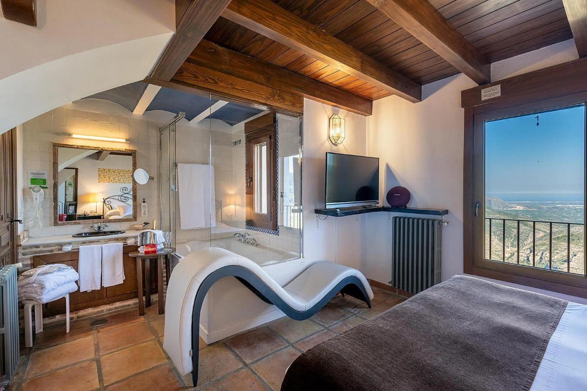 Spa and wellness centre/facilities, Bed in Hotel Alahuar