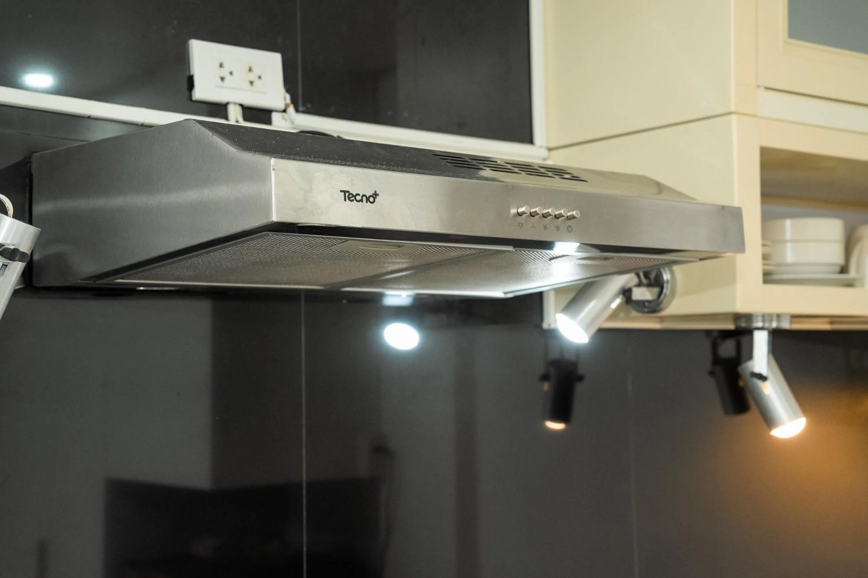 Kitchen or kitchenette in ฺBaan Waru seaview villa