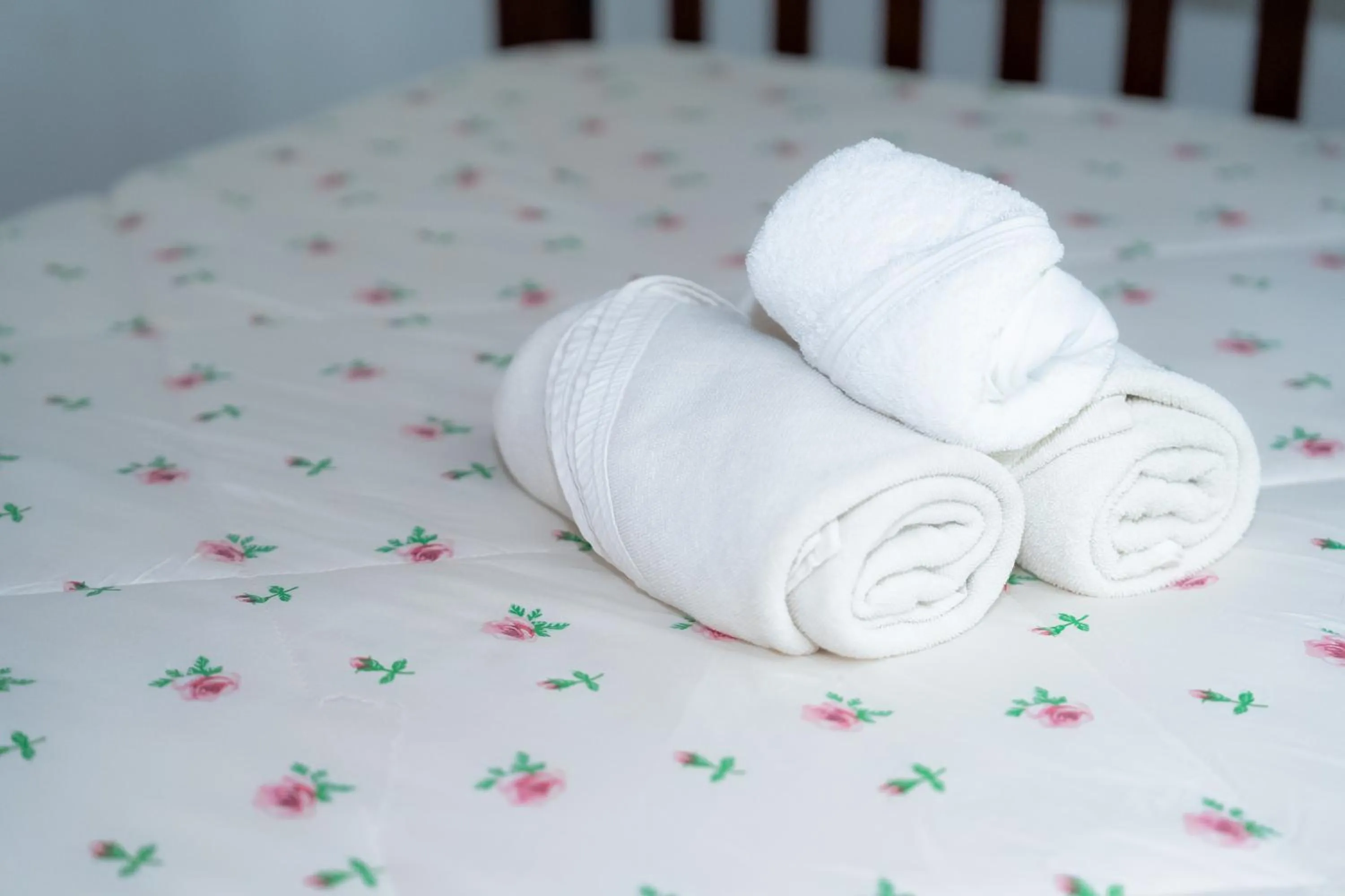 Bed in ฺBaan Waru seaview villa