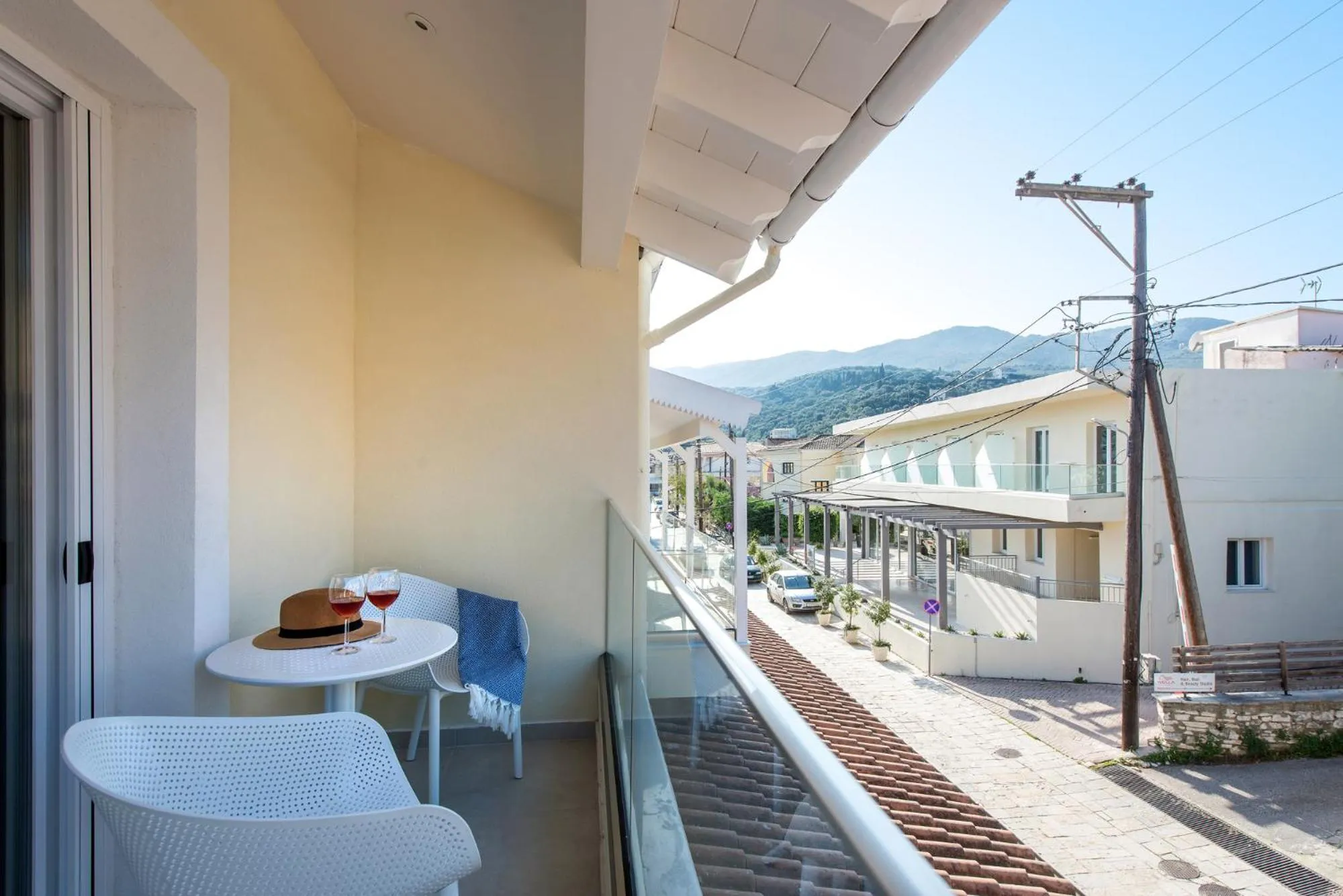Balcony/Terrace in Pelagia Apartment by Kormaris