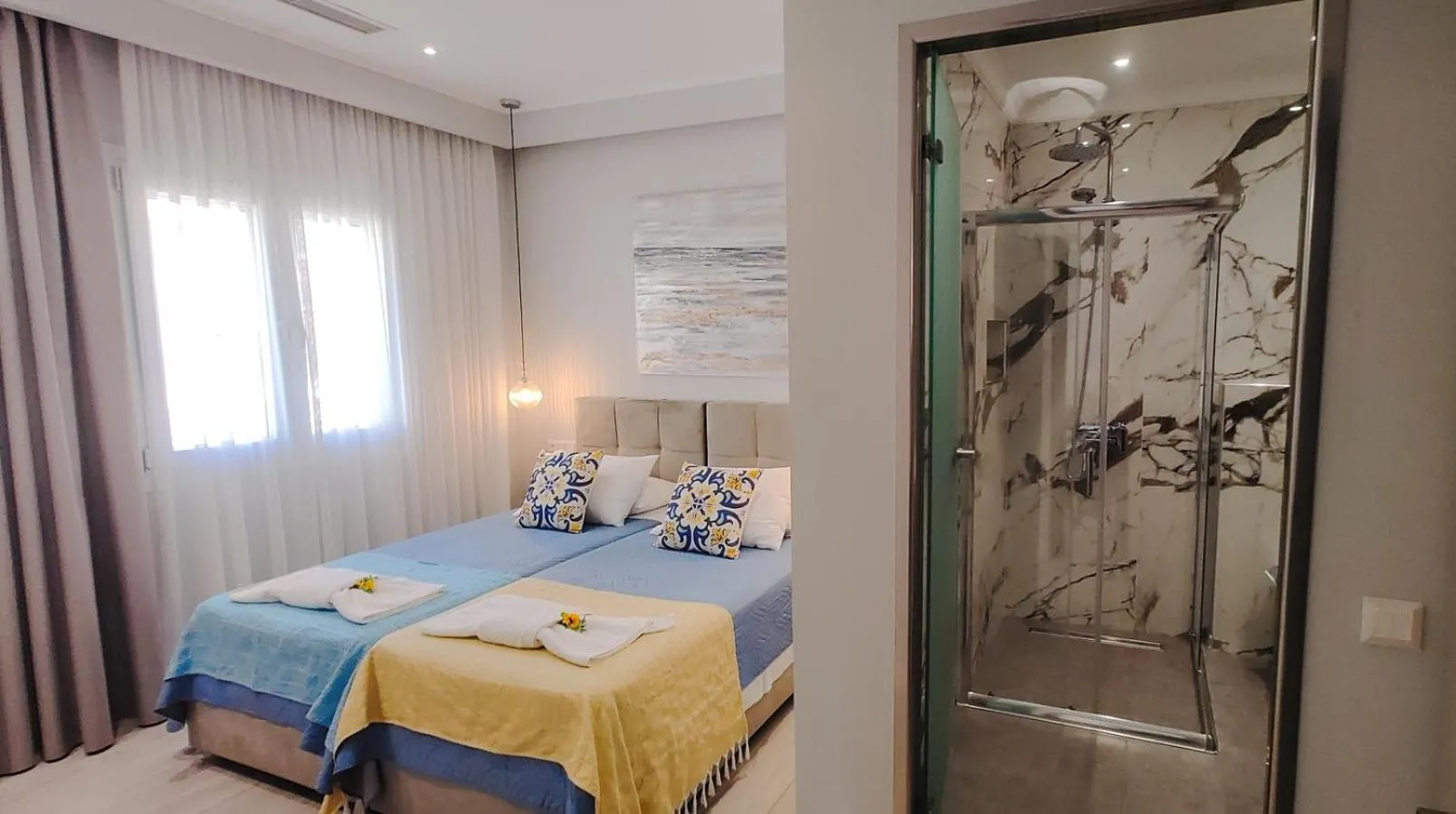 Photo of the whole room, Bed in Pelagia Apartment by Kormaris