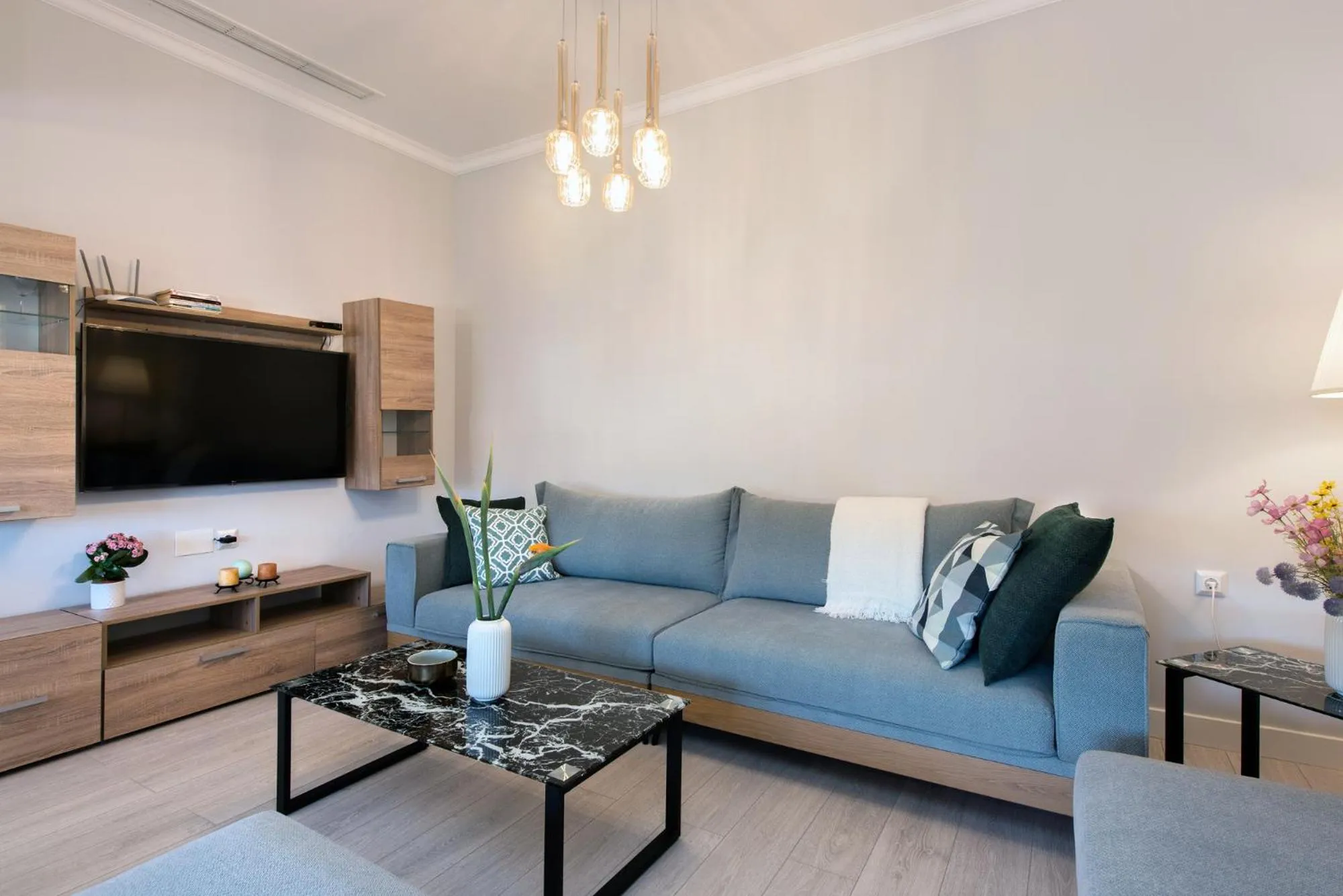 TV and multimedia in Pelagia Apartment by Kormaris