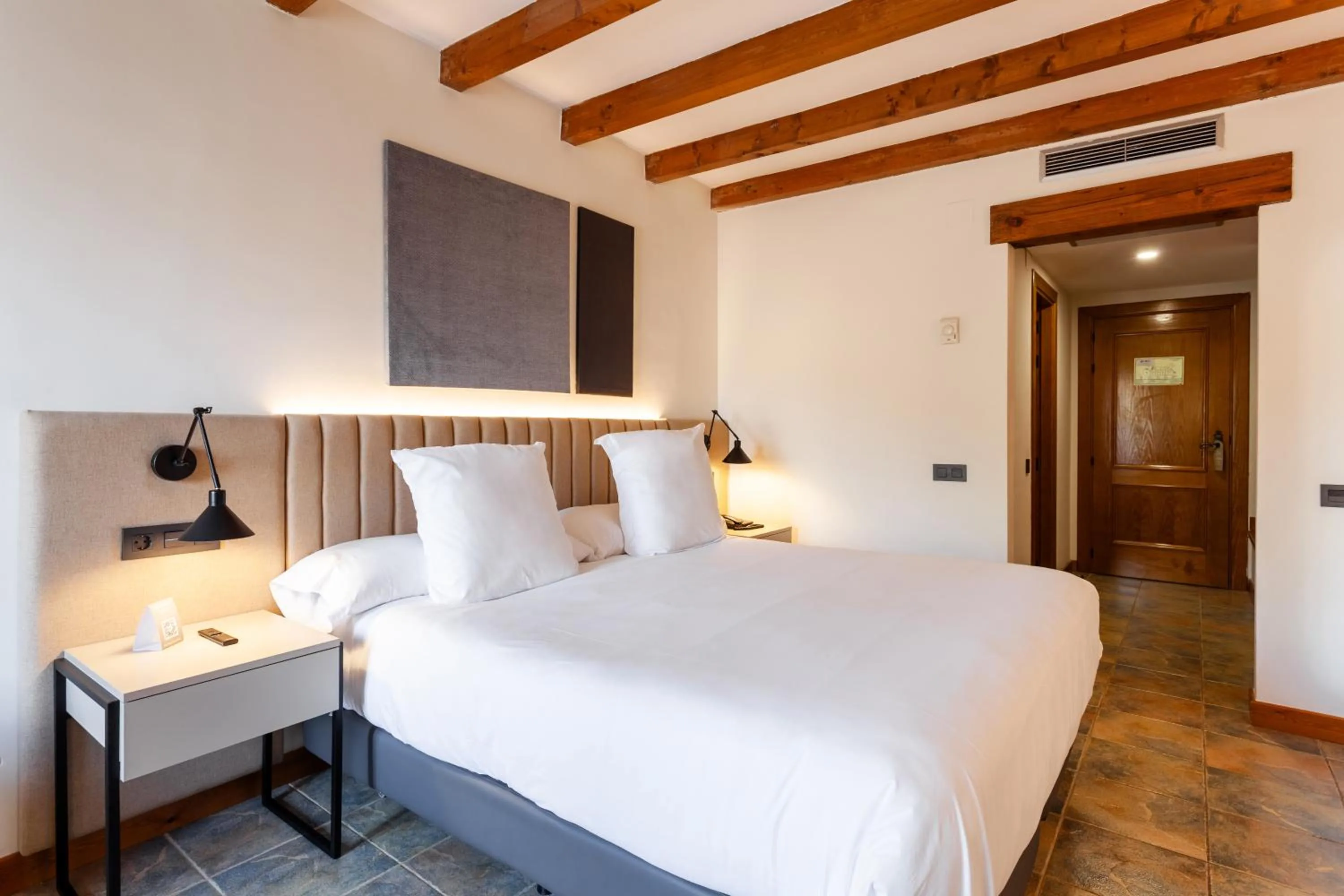 Bed in DWO Rioja Wine Hotel