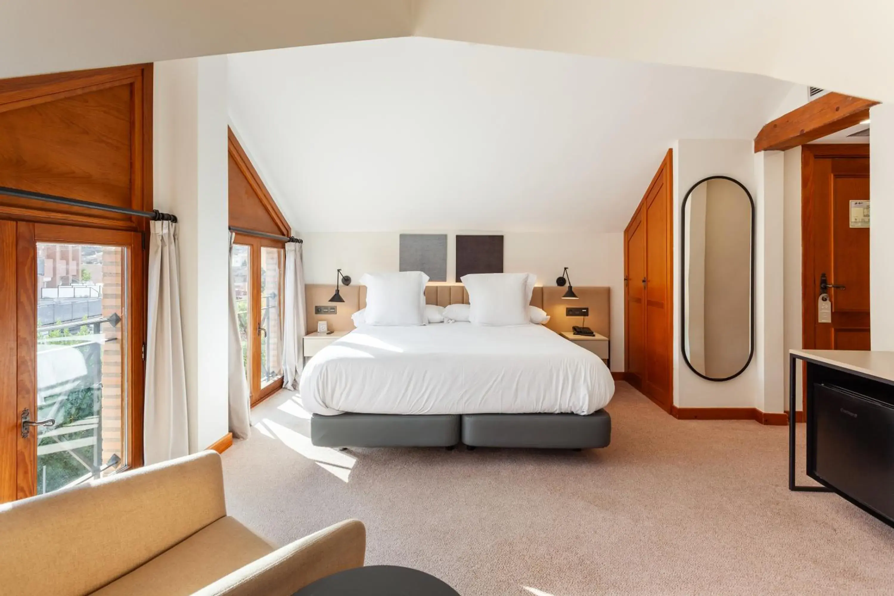 Bed in DWO Rioja Wine Hotel Bed in DWO Rioja Wine Hotel