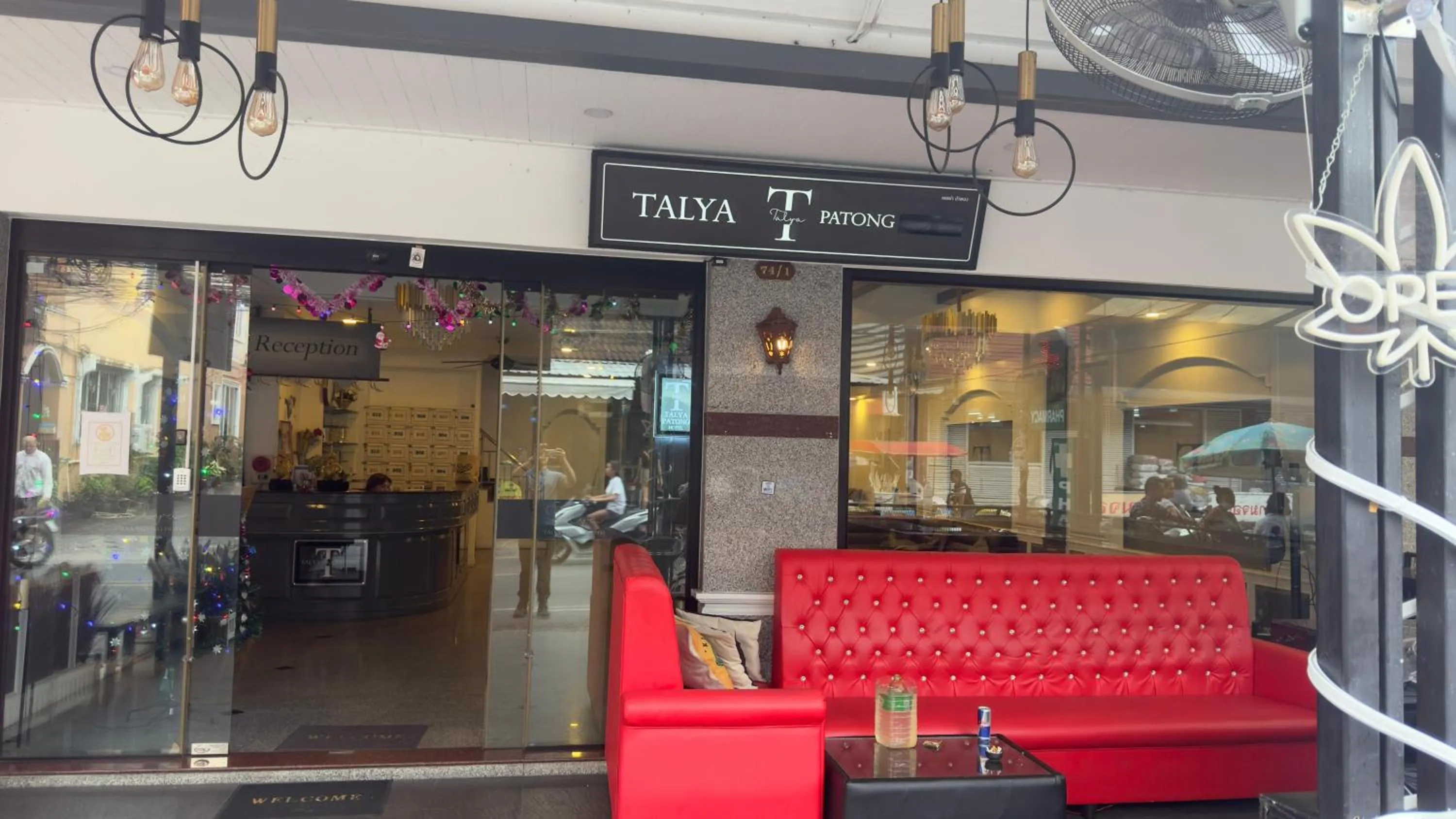 Seating area in Talya Patong Hotel