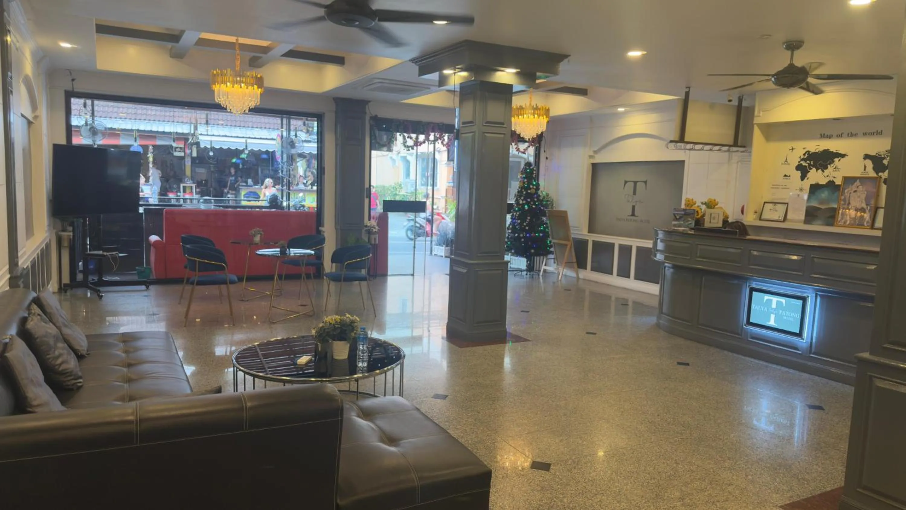 Seating area in Talya Patong Hotel