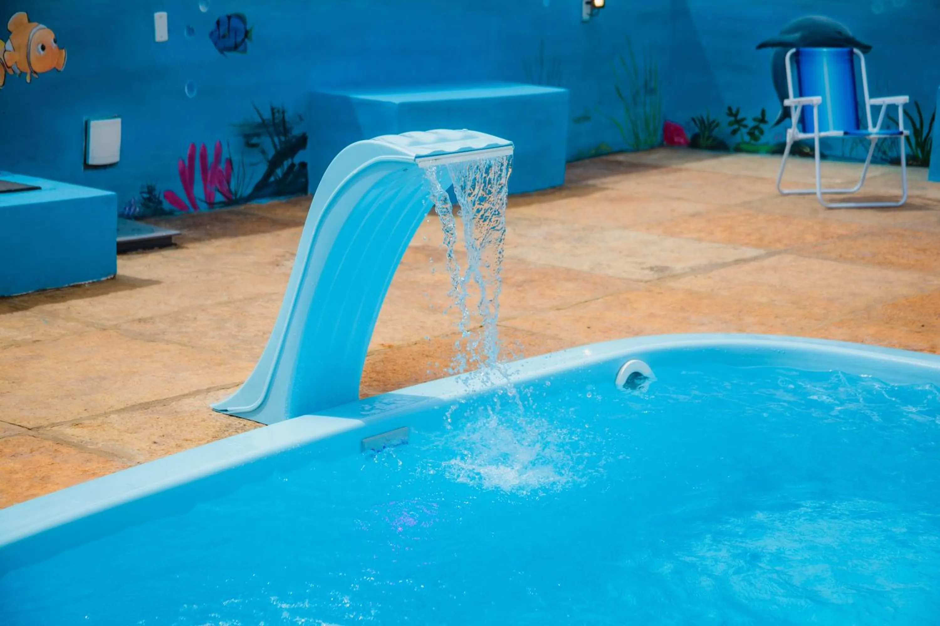 Swimming pool in Chalés Passagem do Canto