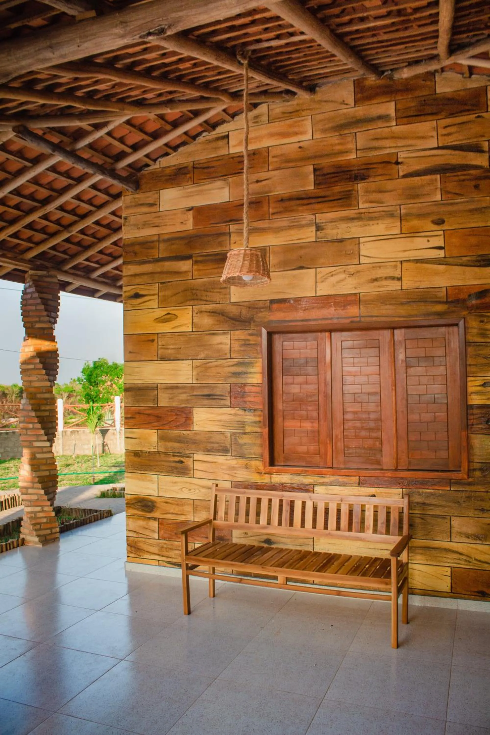 Seating area in Chalés Passagem do Canto