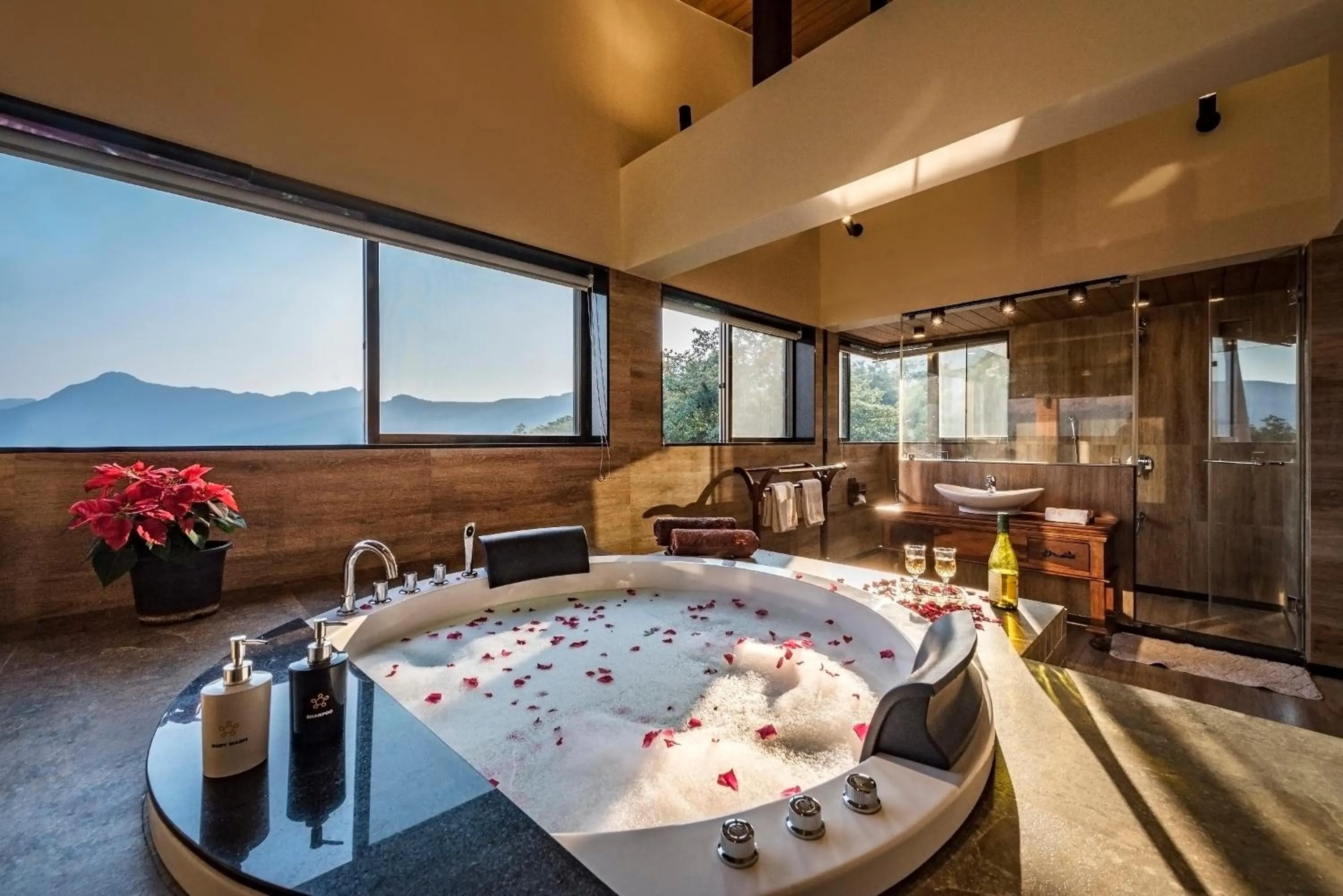 Natural landscape in SaffronStays Althea - 4BR veg-only luxury villa with pool, jacuzzis, gourmet meals and Lohagad-Pawna lake views