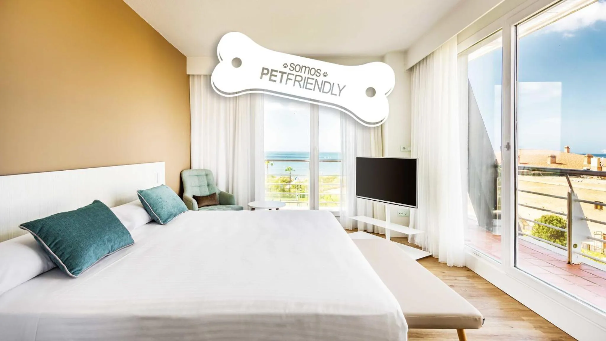 Bedroom, Bed in Ilunion Islantilla