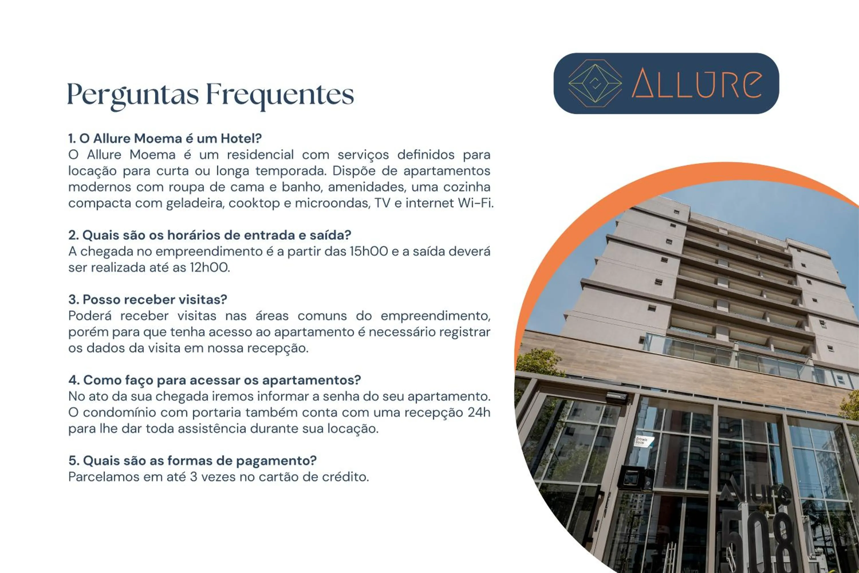 Text overlay in Apartamentos Studio Allure Moema - Com café da manhã e Valet opcional, Recepção 24 horas