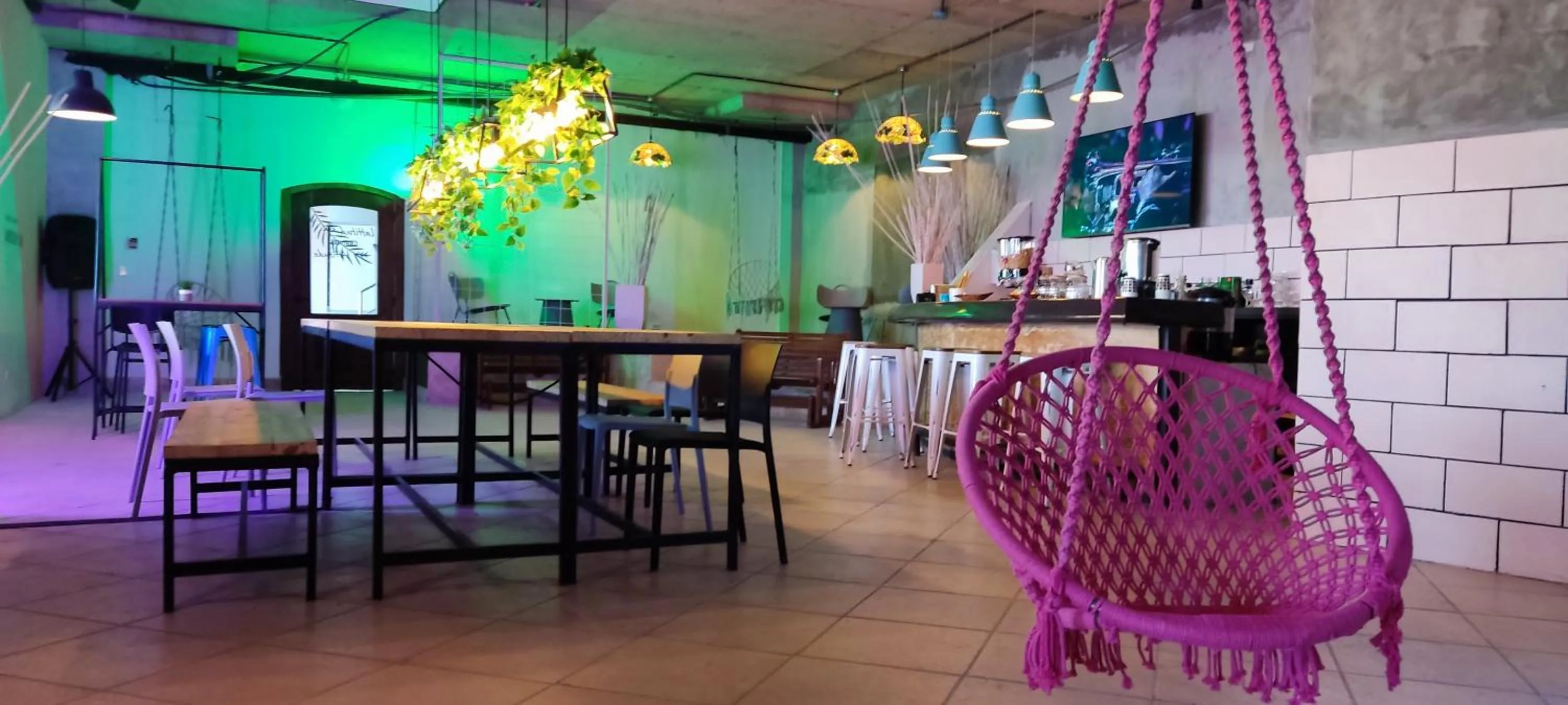 Seating area in MARINN Tropical Vibes Hotel