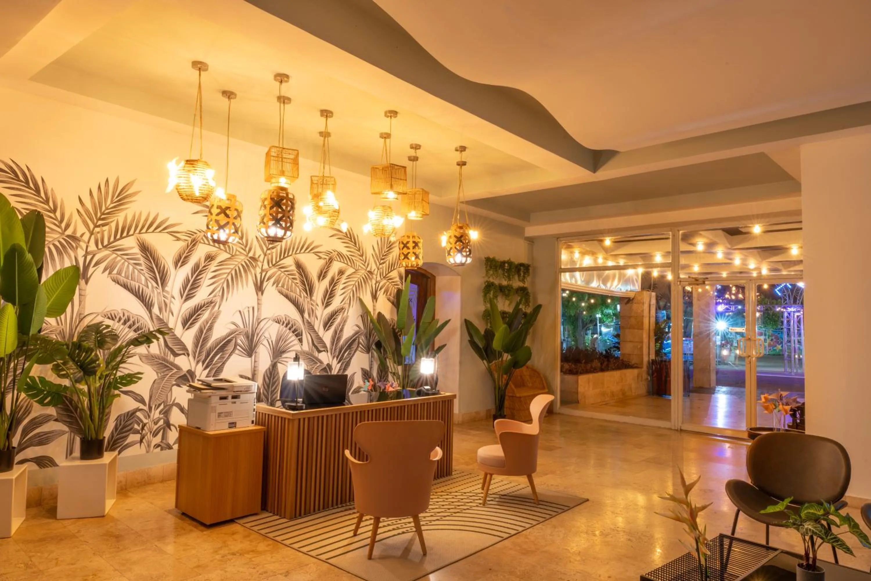 Lobby or reception in MARINN Tropical Vibes Hotel