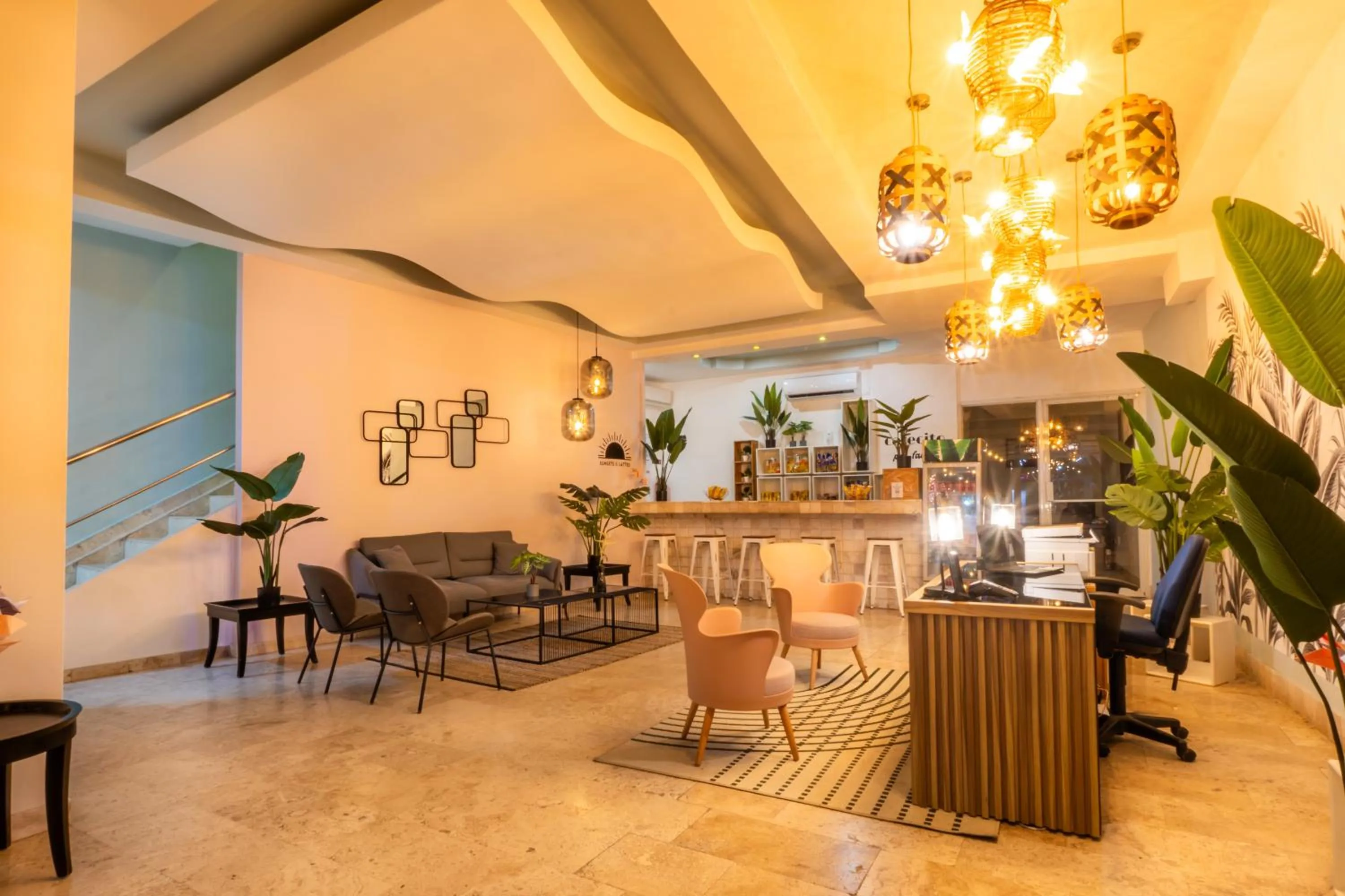 Lobby or reception in MARINN Tropical Vibes Hotel