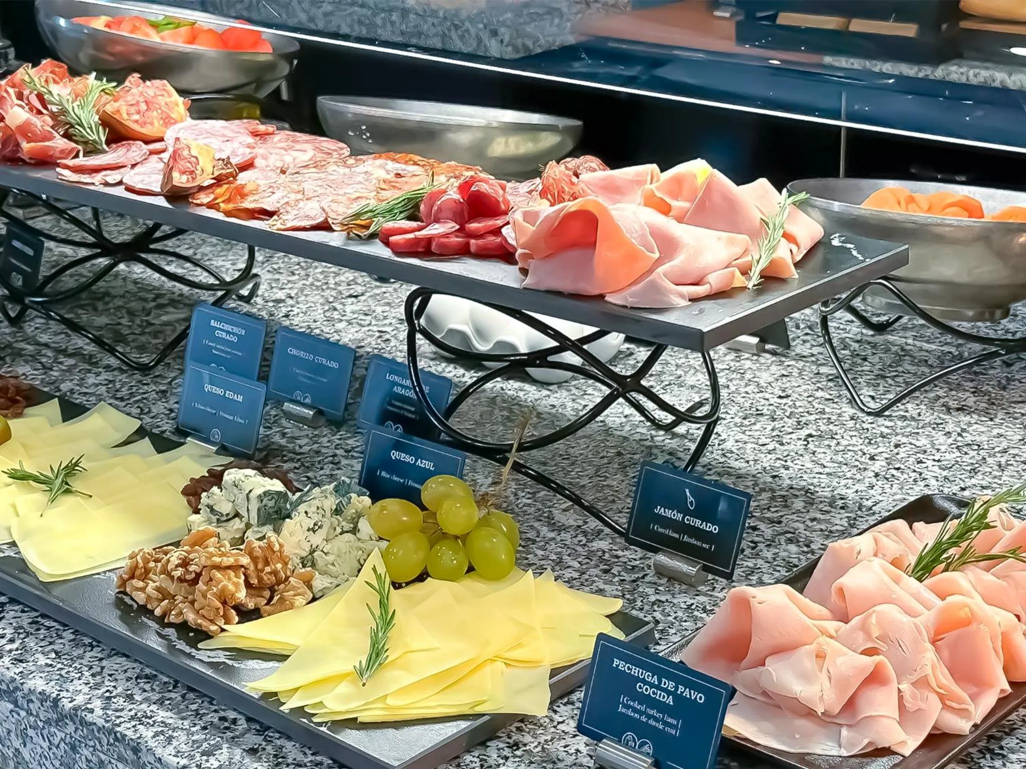 Buffet breakfast in Hotel Ciudad de Alcañiz