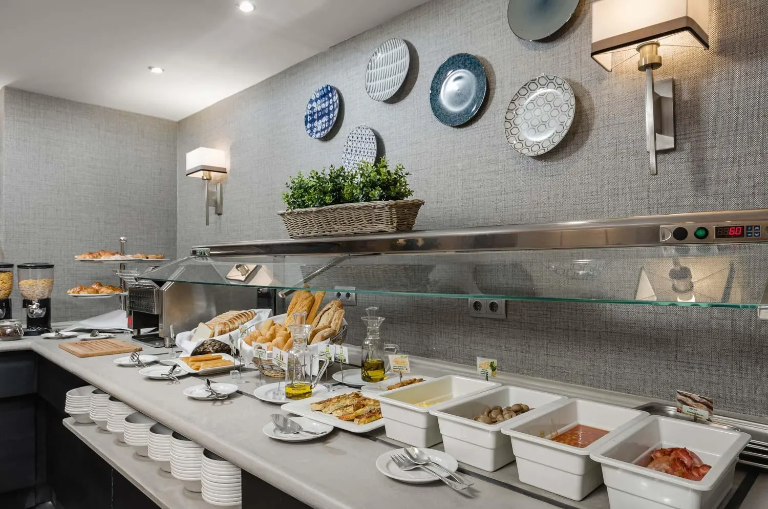 Buffet breakfast in Hotel Asset Torrejón