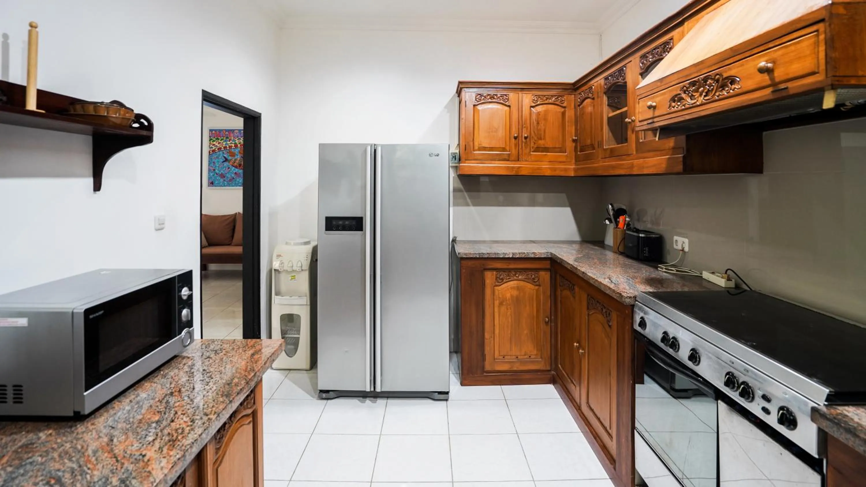 kitchen in The Lavana Villa Lombok Sunset
