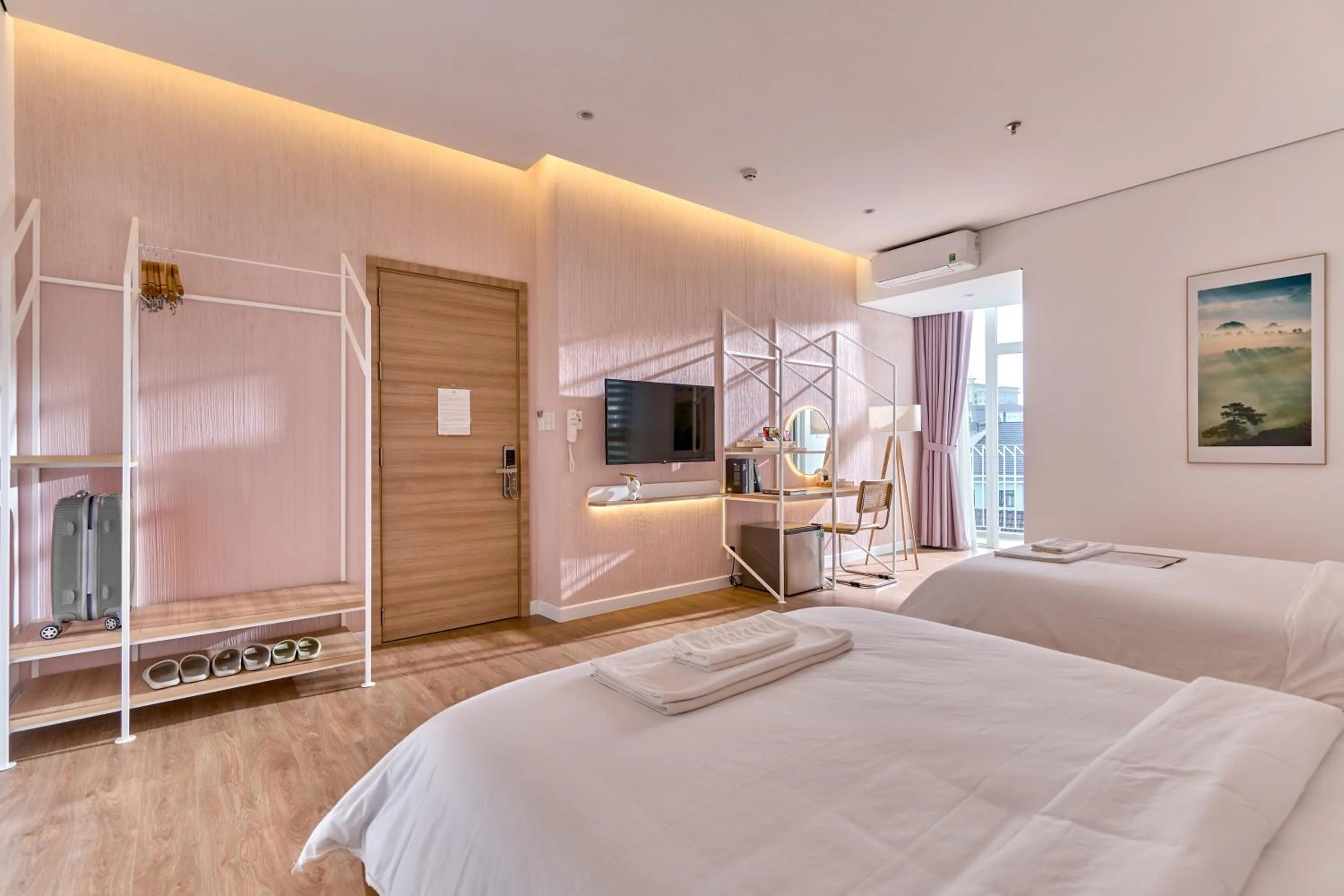 TV and multimedia, Bed in Adela Hotel Dalat