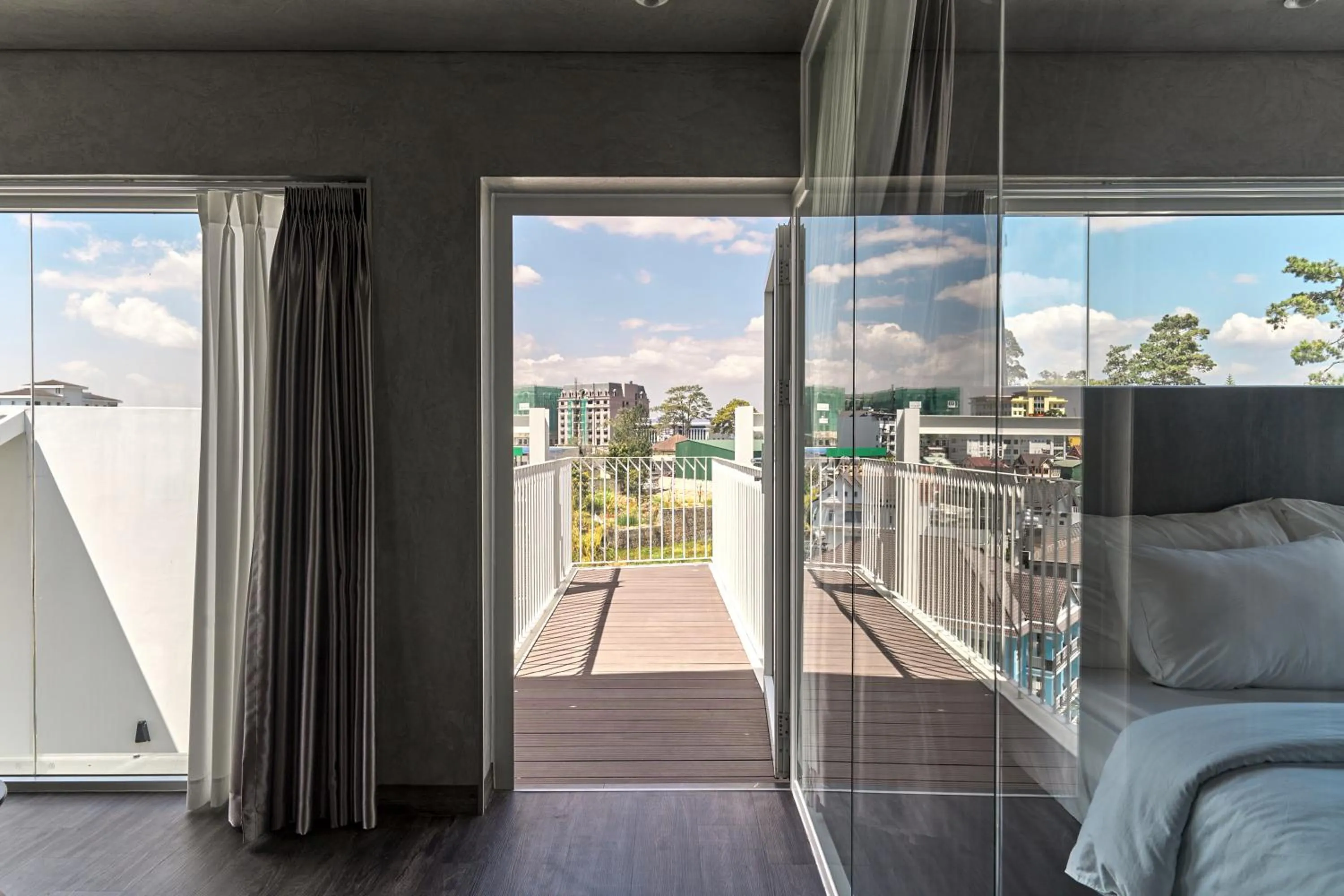 Balcony/Terrace, Bed in Adela Hotel Dalat