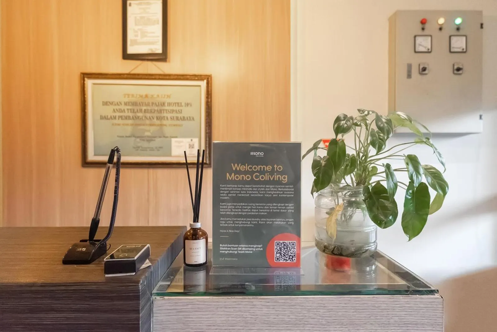 Lobby or reception in Mono Coliving Kencana, Surabaya