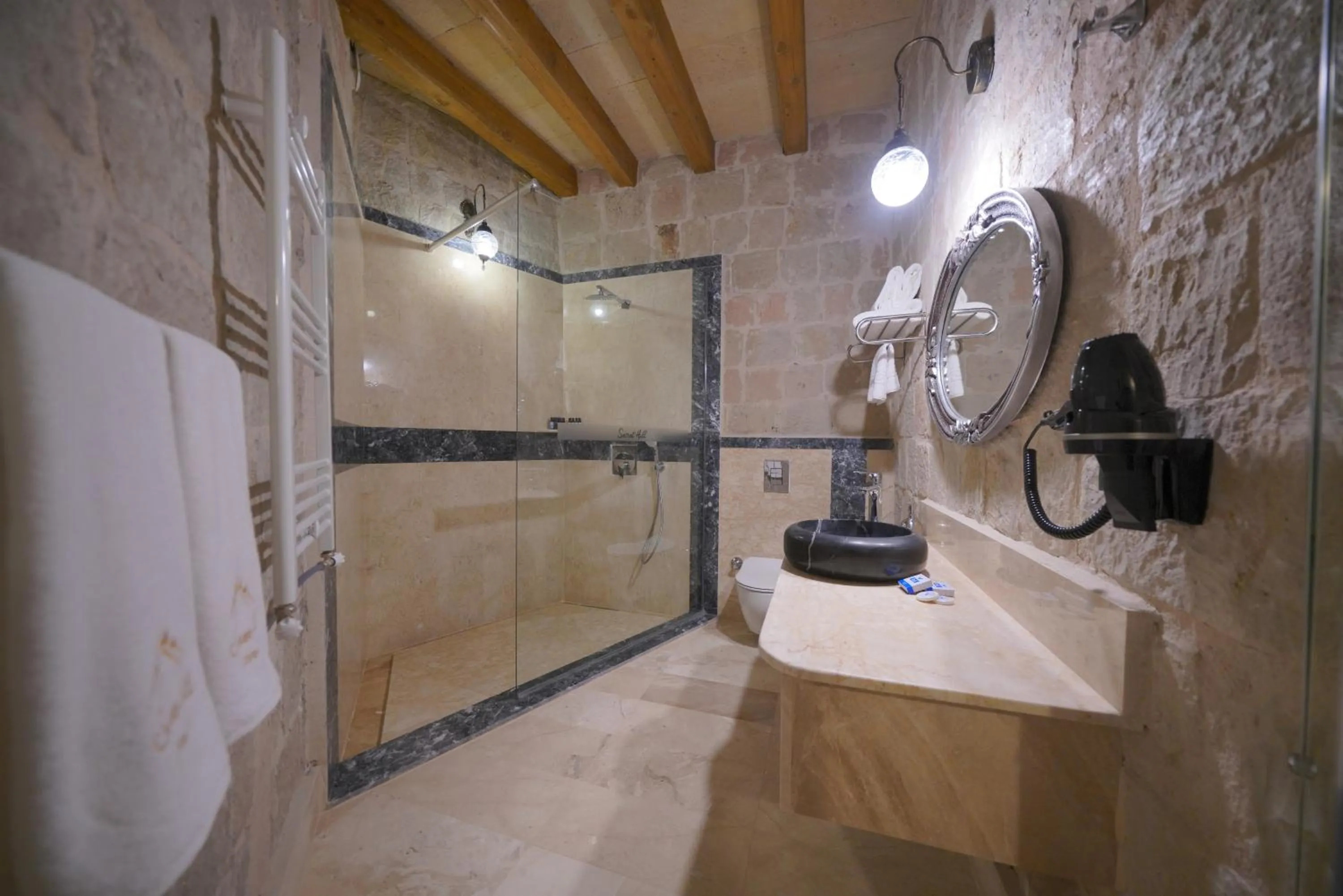 Shower in Cappadocia Secret Hill Cave Suites