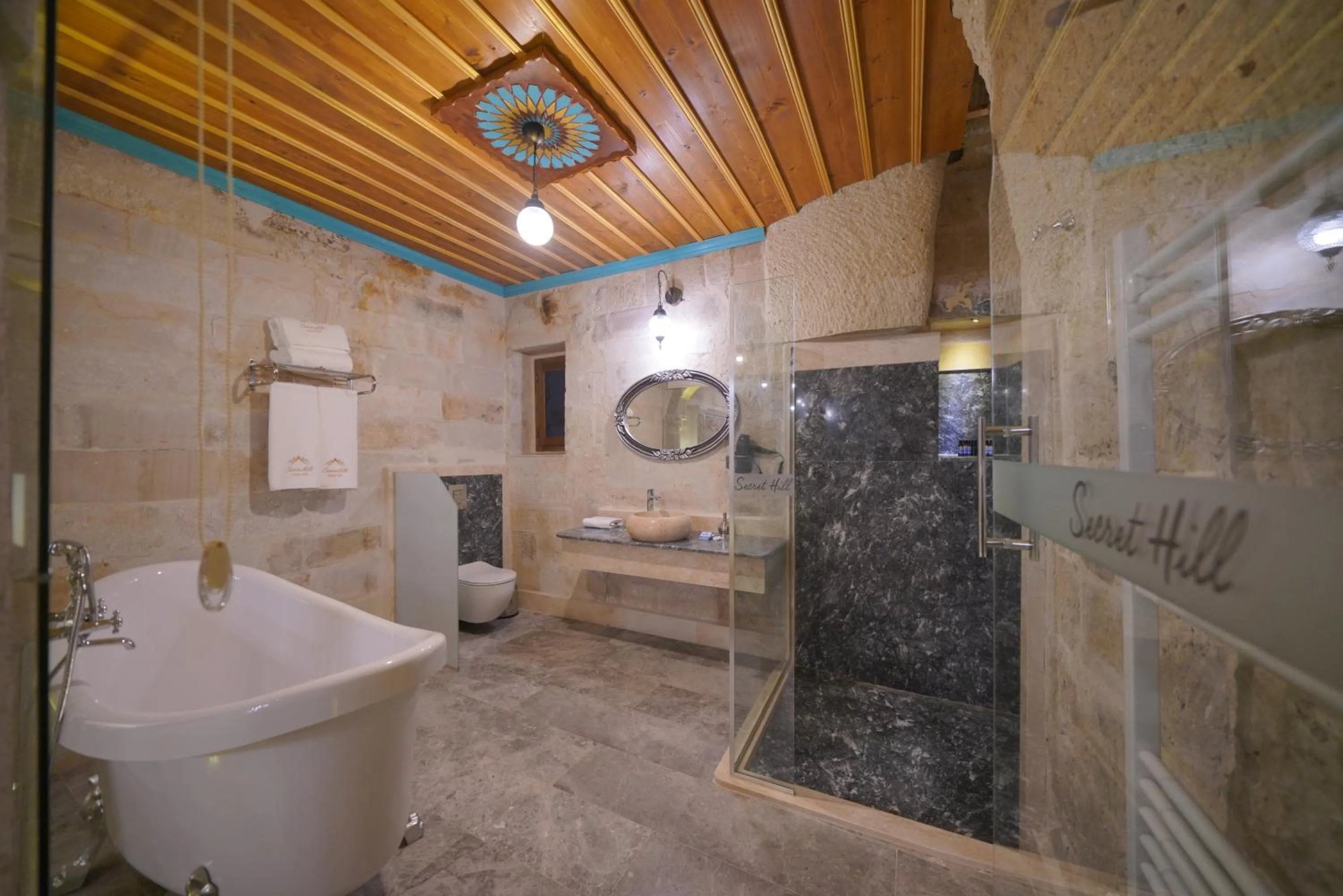Shower in Cappadocia Secret Hill Cave Suites