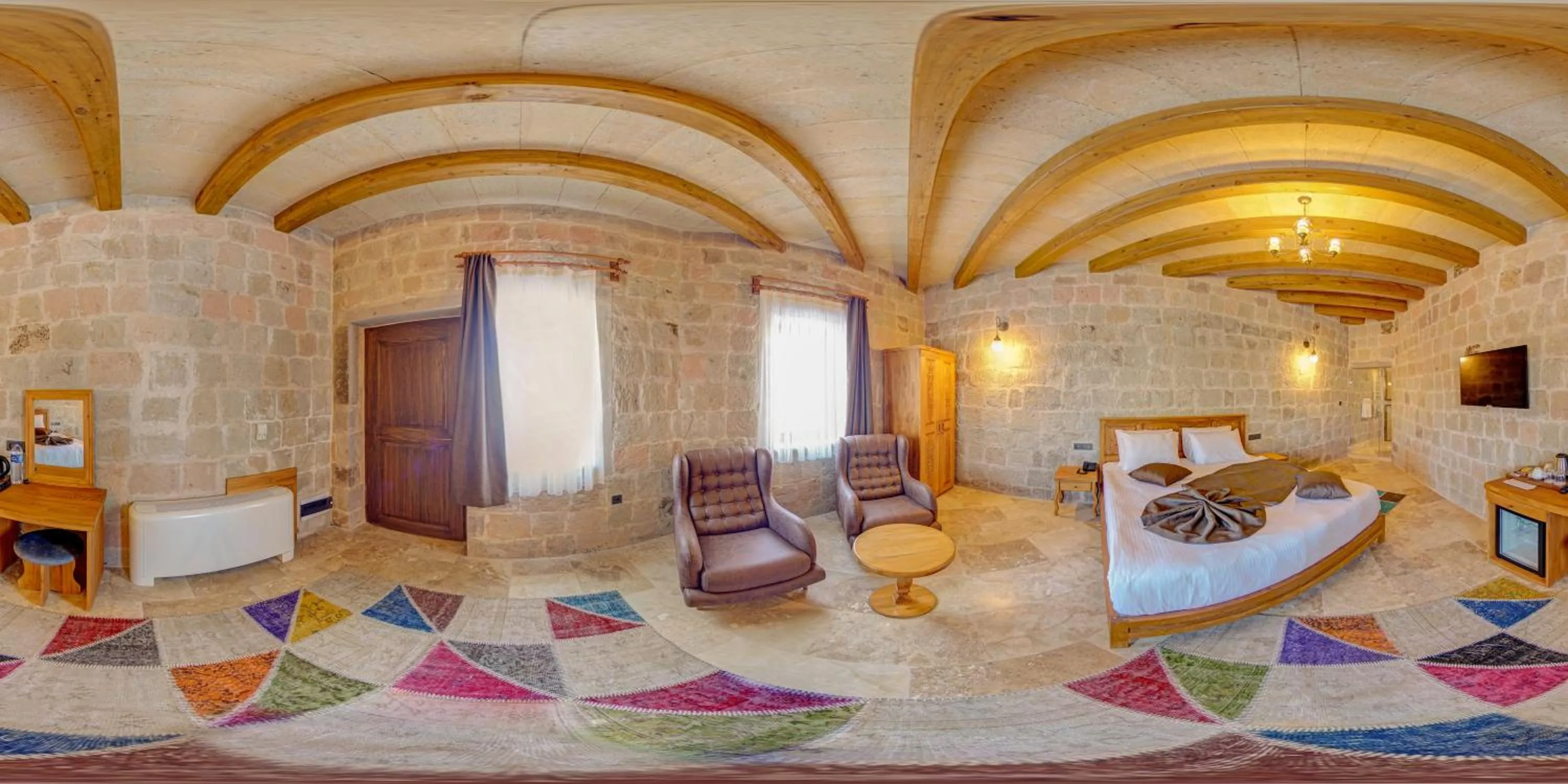 Photo of the whole room, Bed in Cappadocia Secret Hill Cave Suites