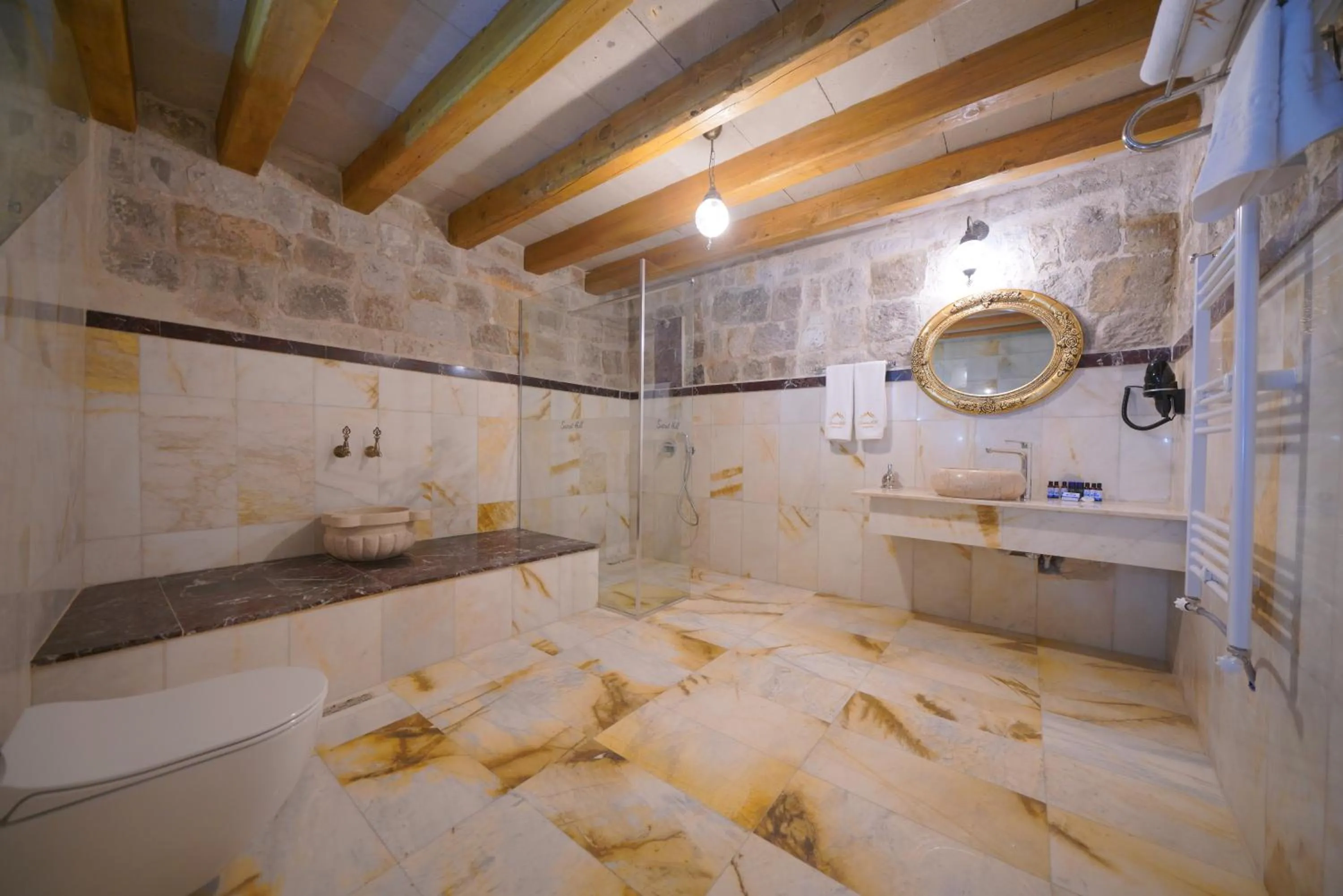 Shower in Cappadocia Secret Hill Cave Suites