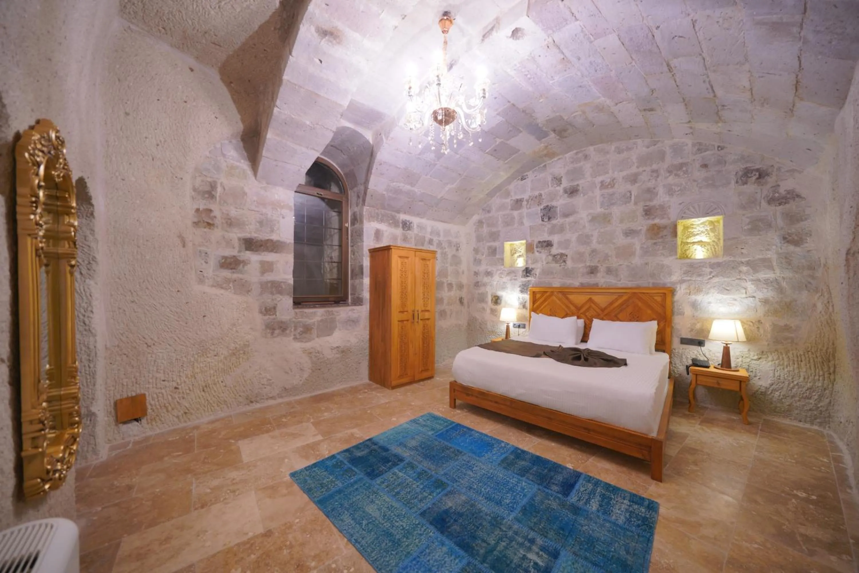 Bed in Cappadocia Secret Hill Cave Suites