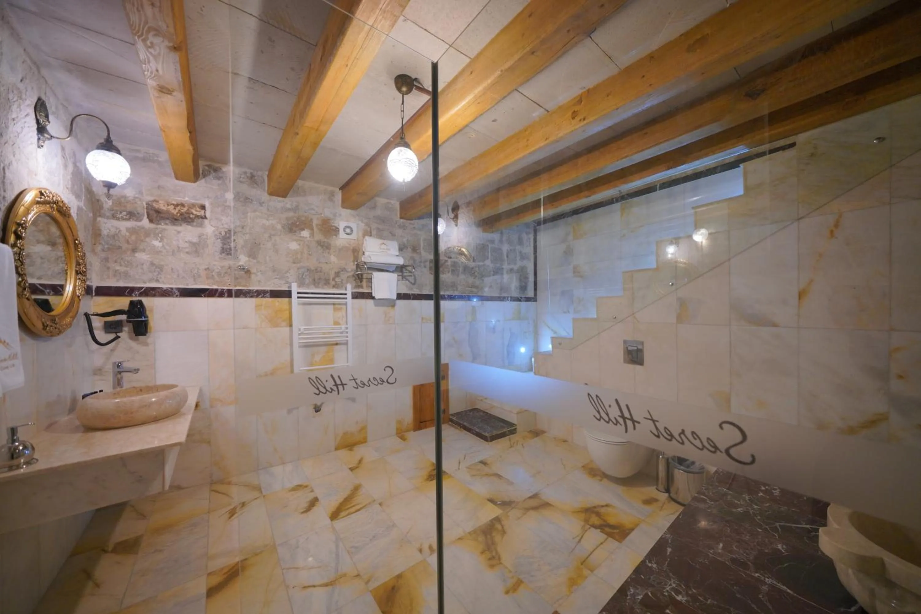 Shower in Cappadocia Secret Hill Cave Suites