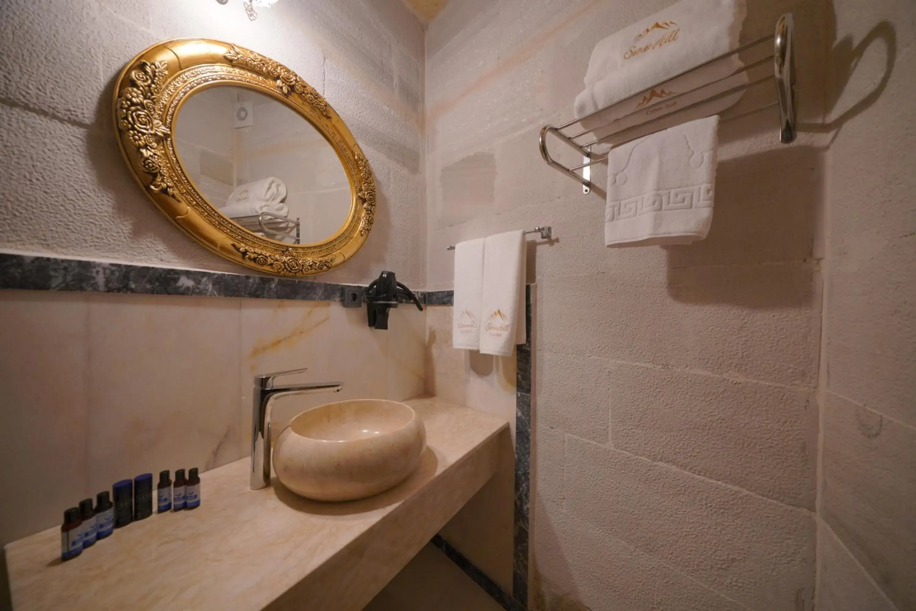 Bathroom in Cappadocia Secret Hill Cave Suites Bathroom in Cappadocia Secret Hill Cave Suites