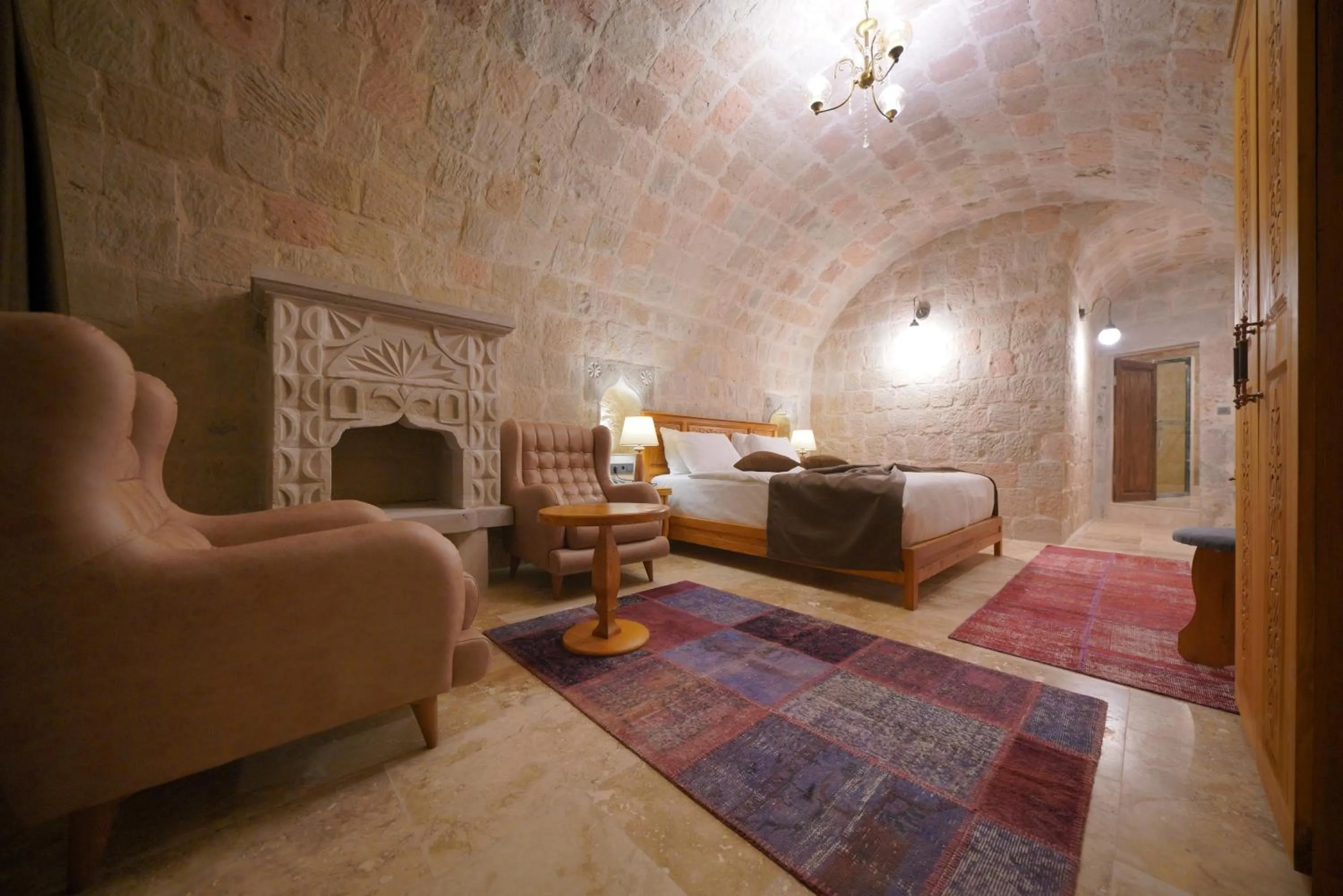 Bed in Cappadocia Secret Hill Cave Suites