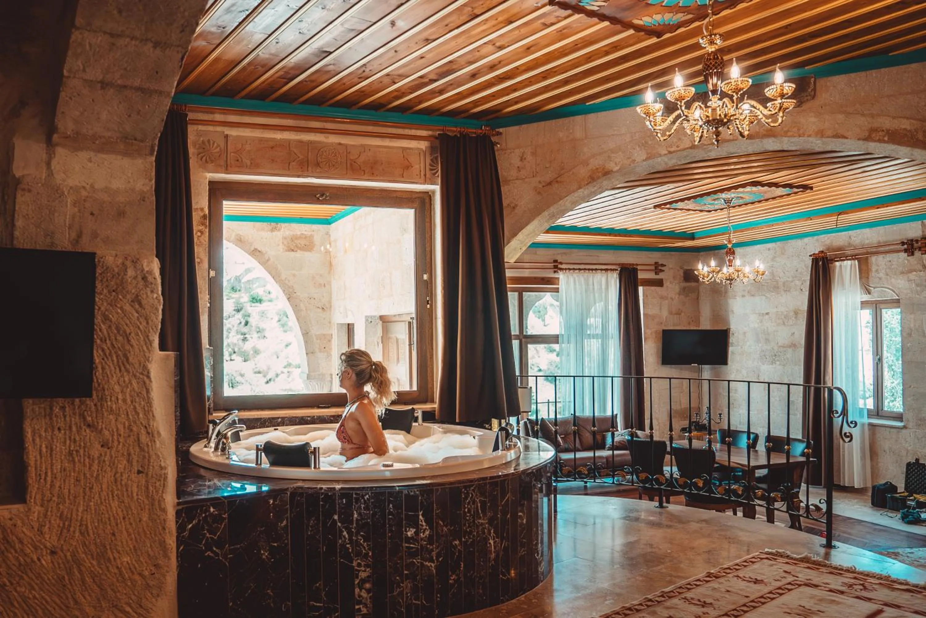 People in Cappadocia Secret Hill Cave Suites