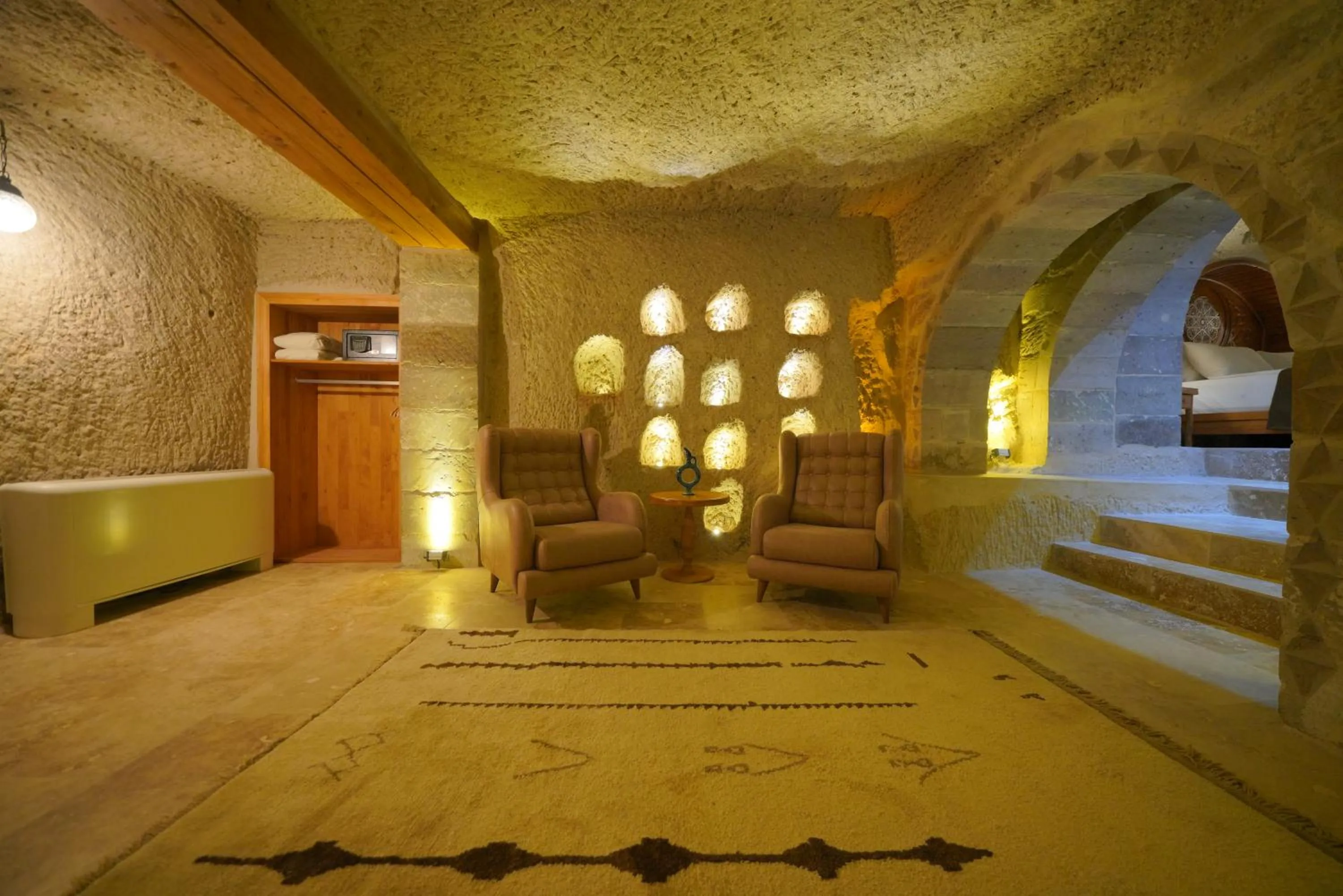 Living room in Cappadocia Secret Hill Cave Suites