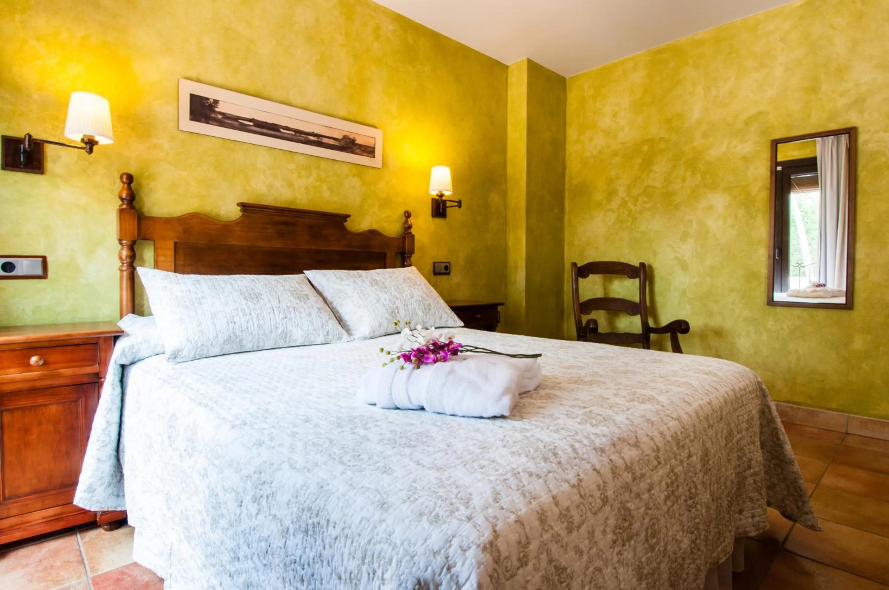 Bed in Hotel Doña Manuela