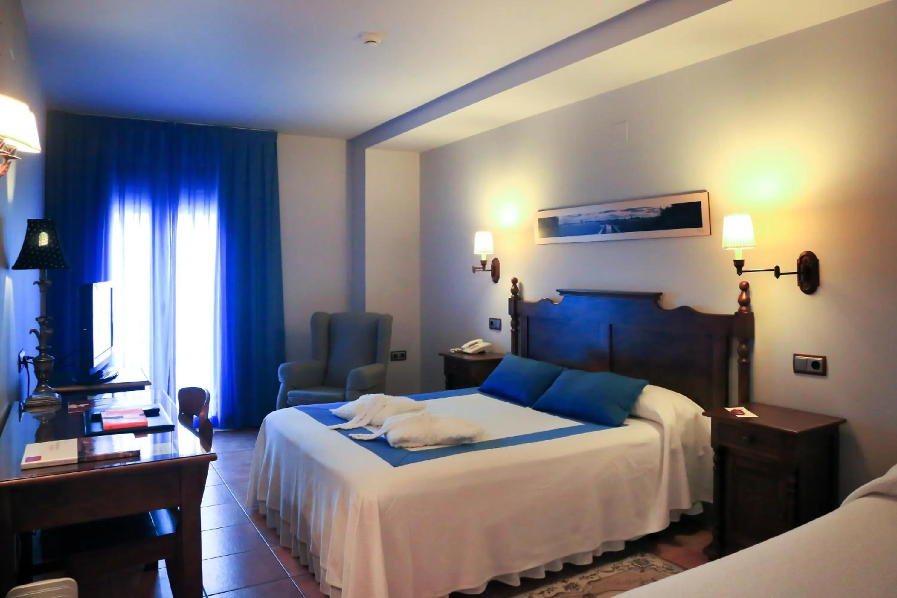 Decorative detail, Bed in Hotel Doña Manuela