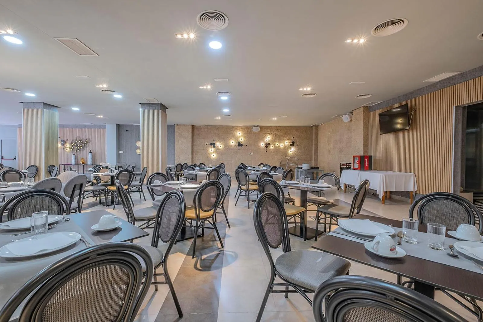 Buffet breakfast in Hotel Hidalgo