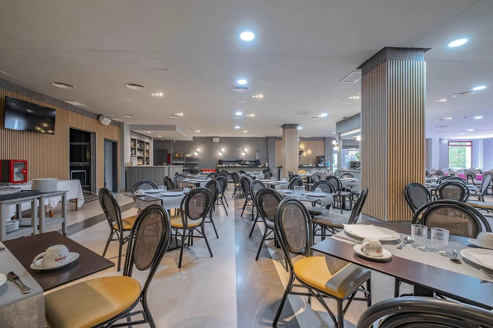 Buffet breakfast in Hotel Hidalgo