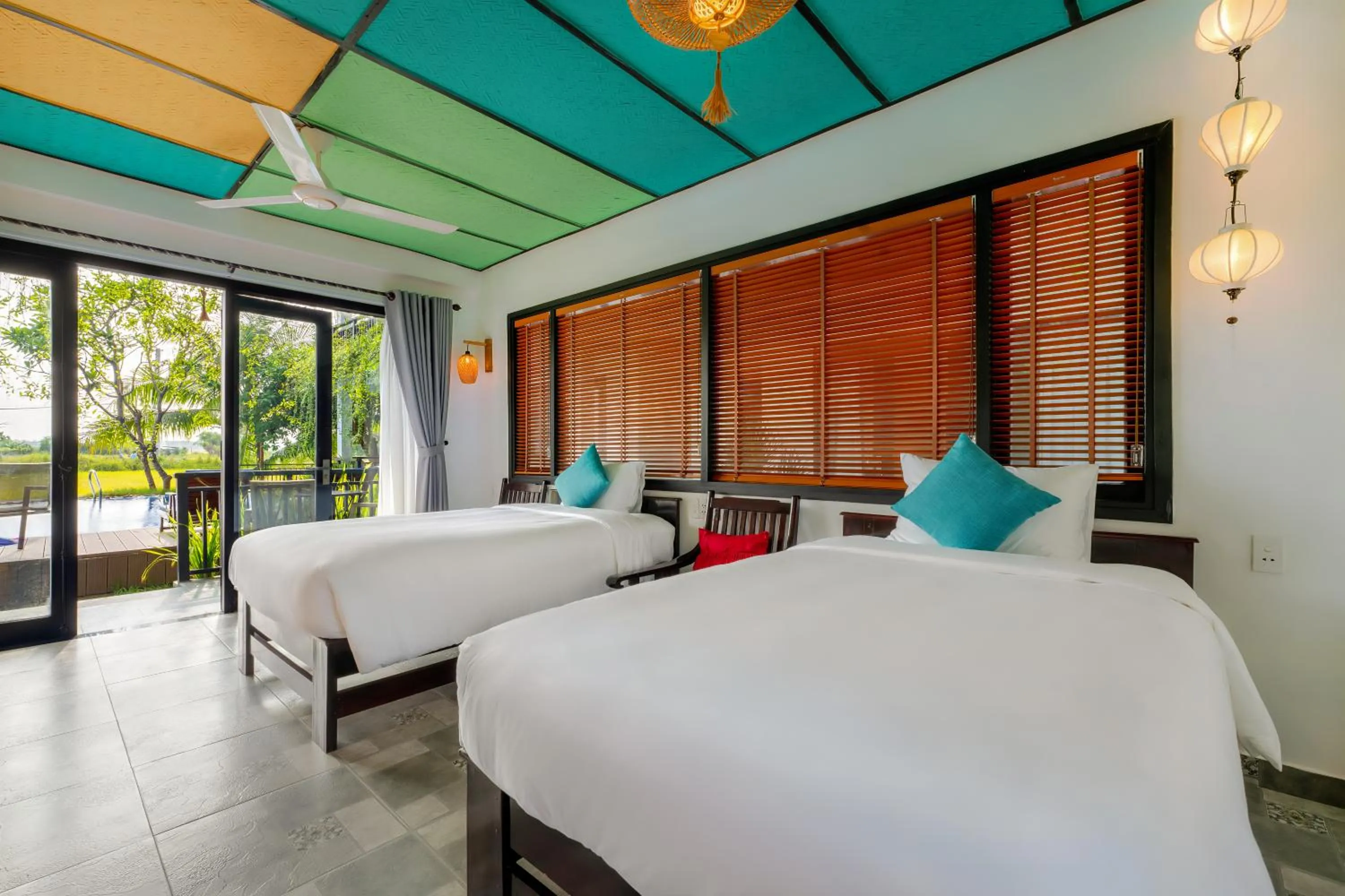 Photo of the whole room, Bed in Sunkised Paddy Hoi An Villa