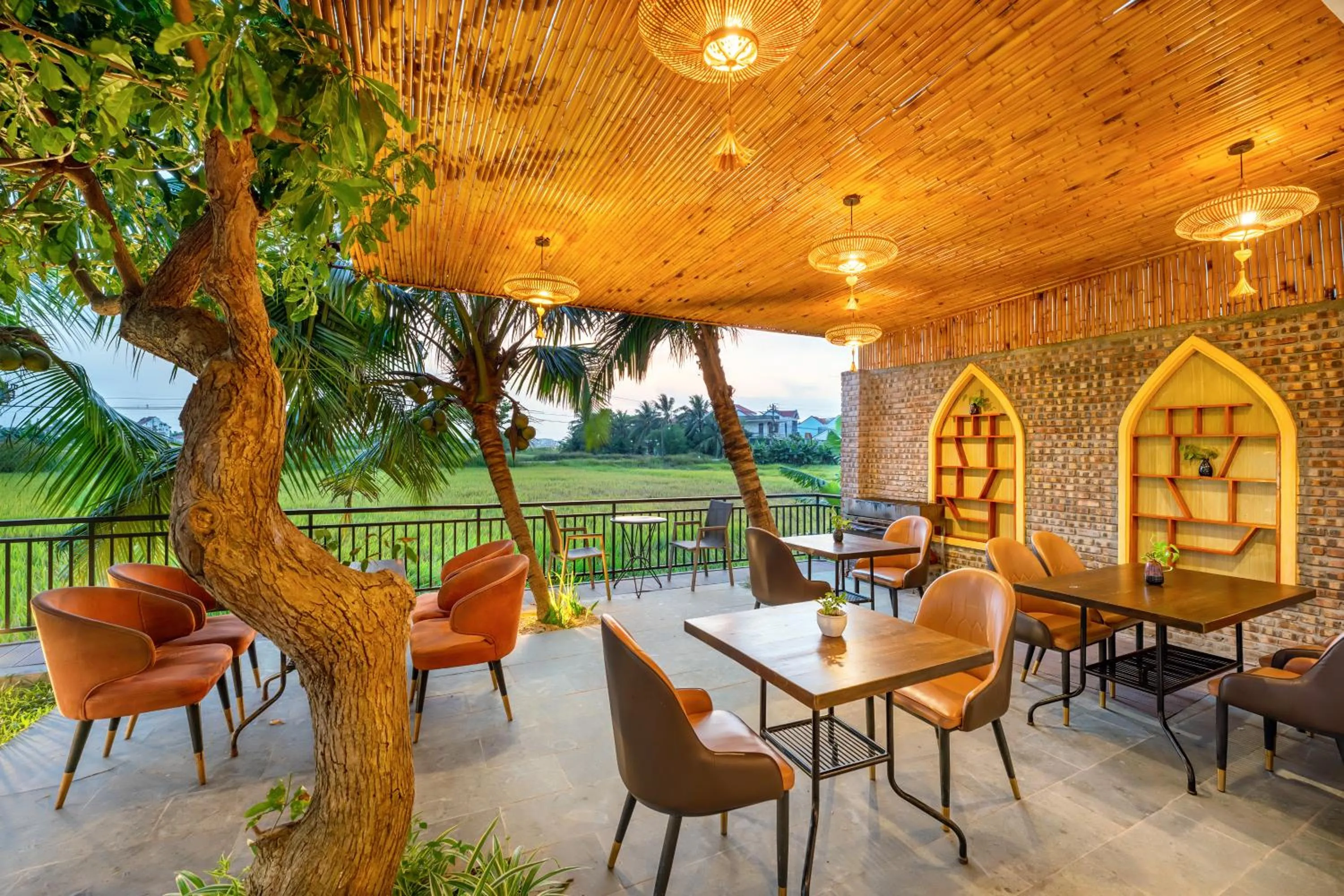 Garden in Sunkised Paddy Hoi An Villa