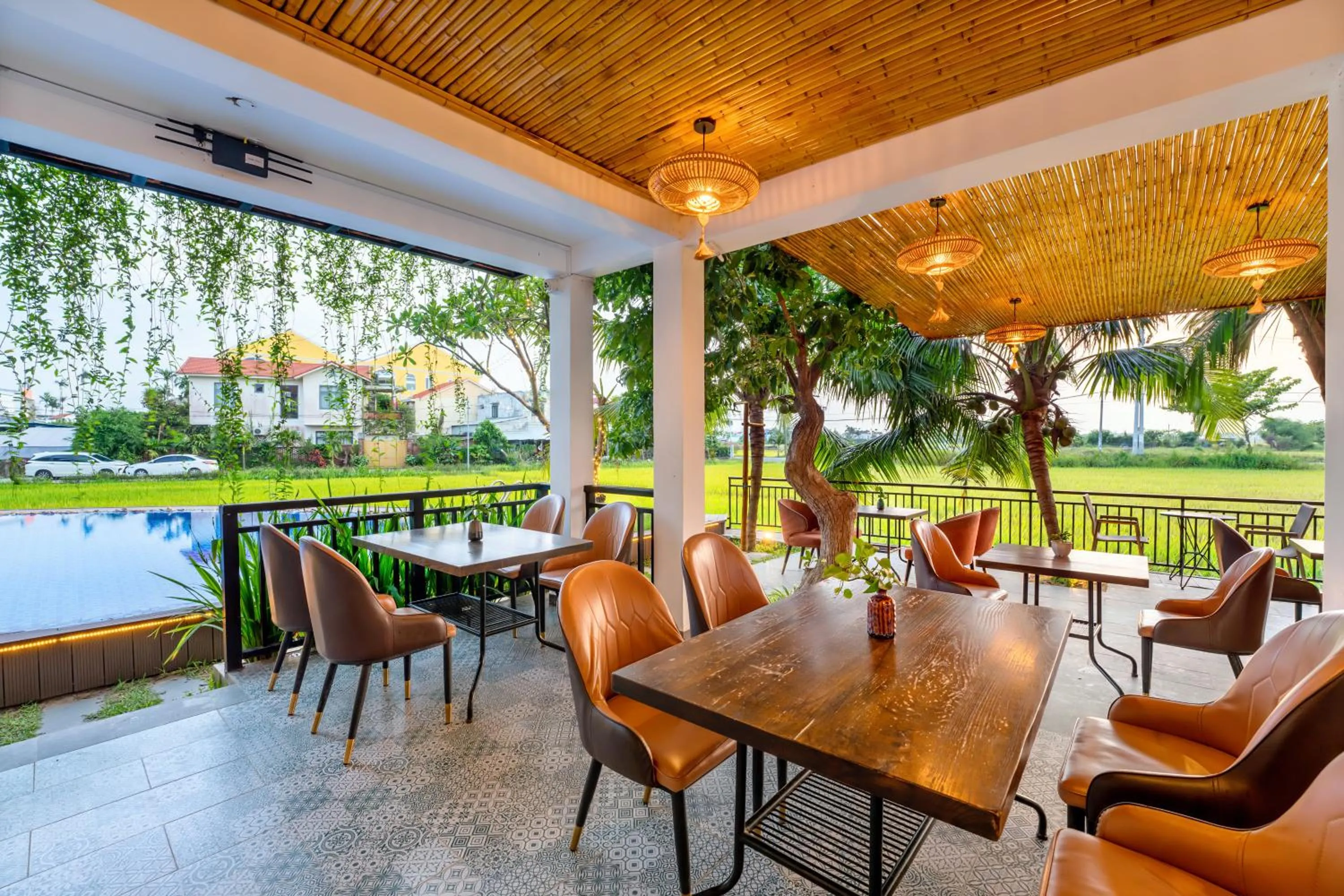 Seating area in Sunkised Paddy Hoi An Villa